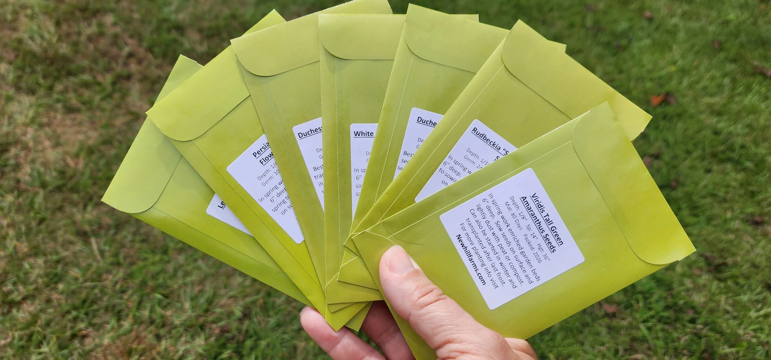 Seed Packets Ready for Planting