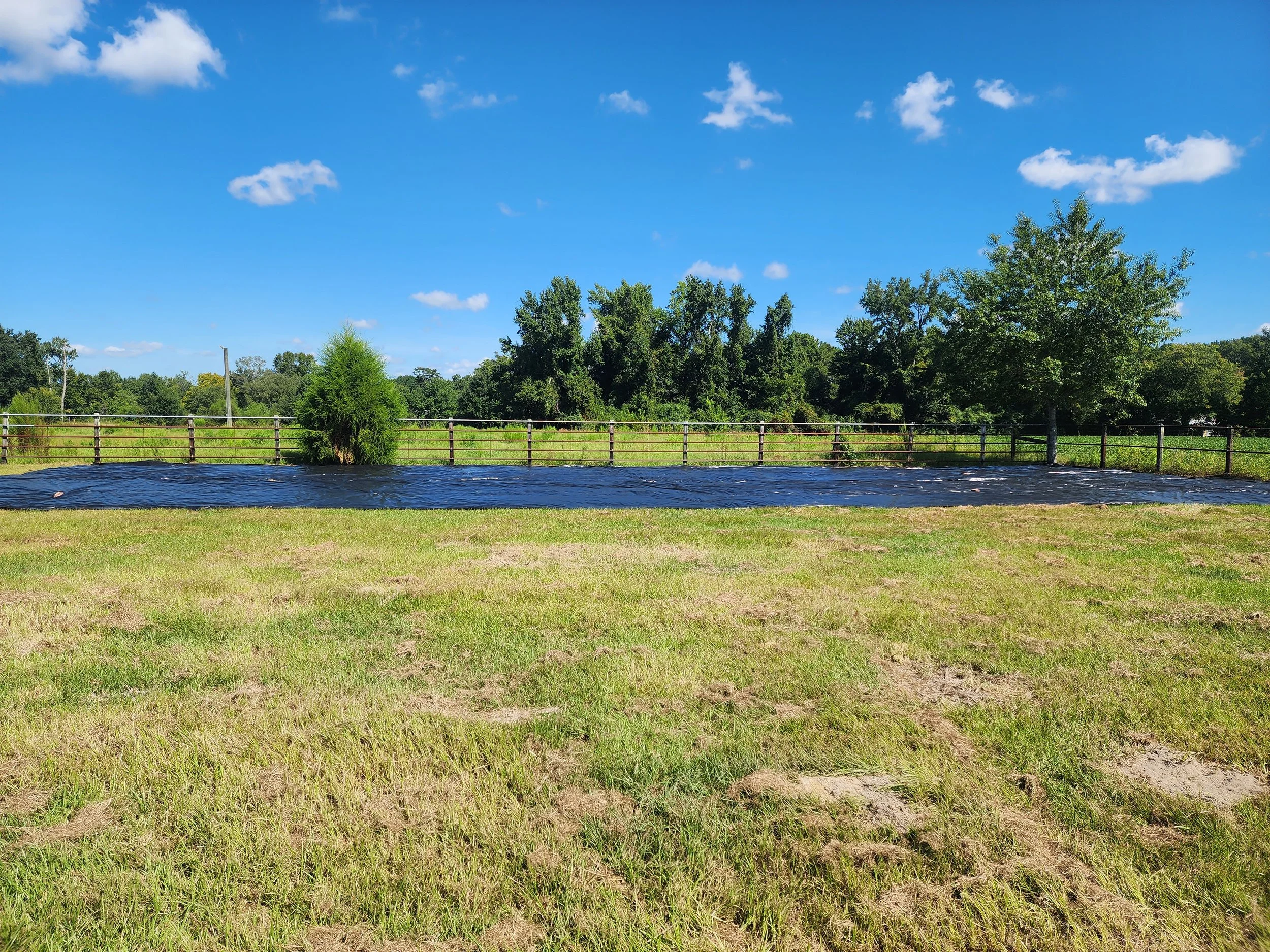 Specialty Field Covered in Silage Tarps