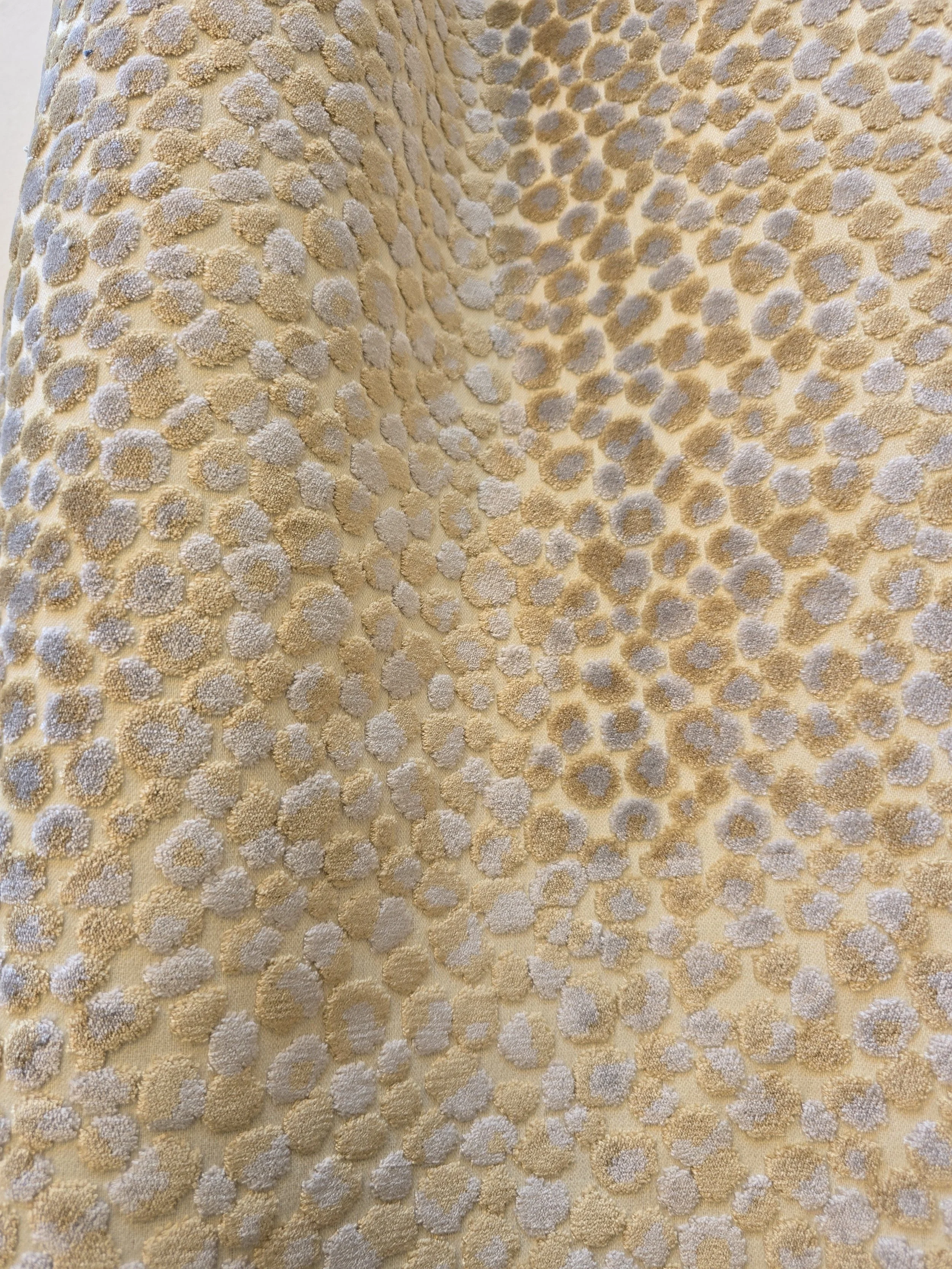 Kravet Animal Skin Velvet Dots Upholstery Fabric - Circulate Sand - 3.5 Yards