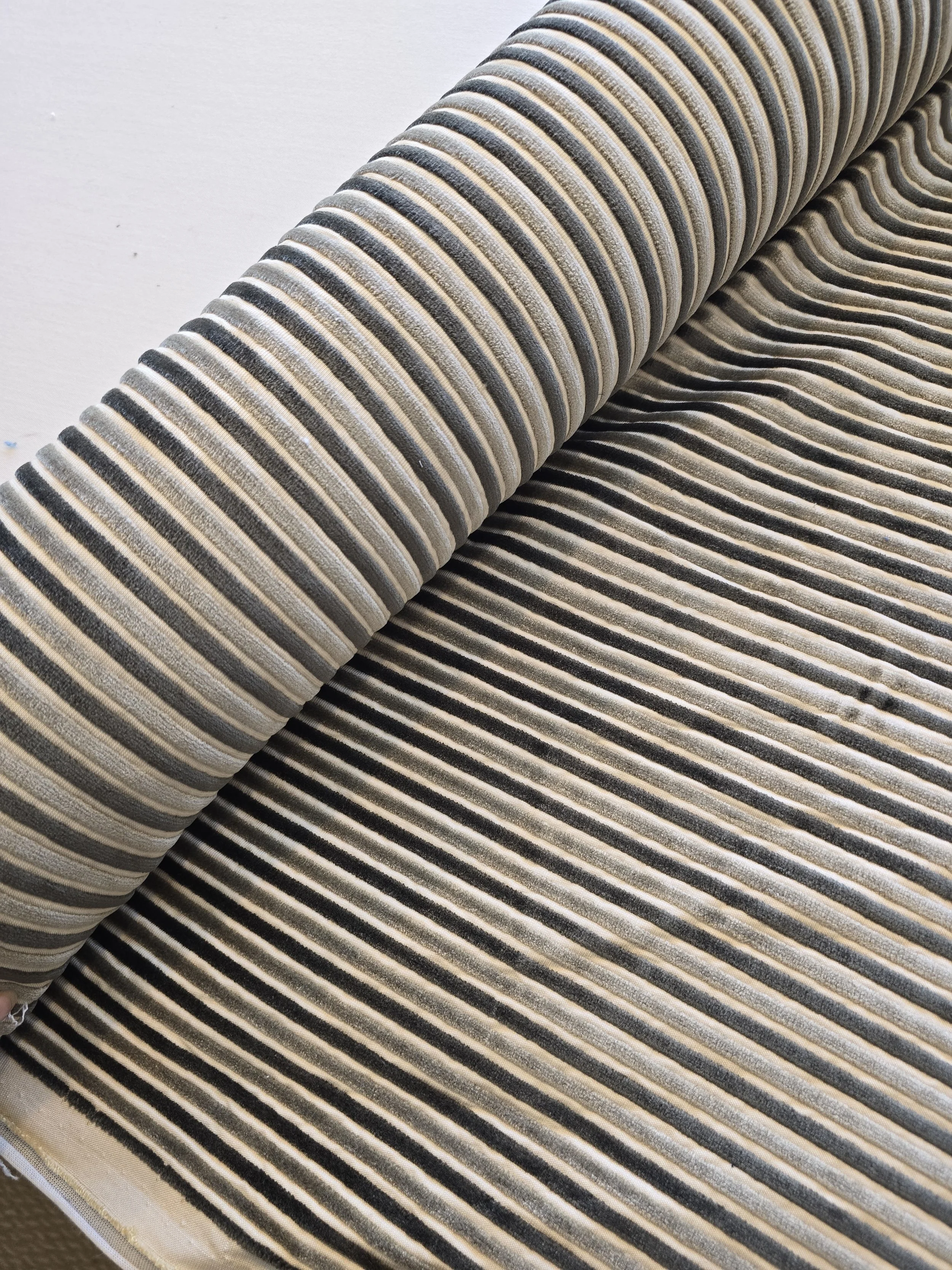 Premium Striped Upholstery Fabric - 4.75 Yards