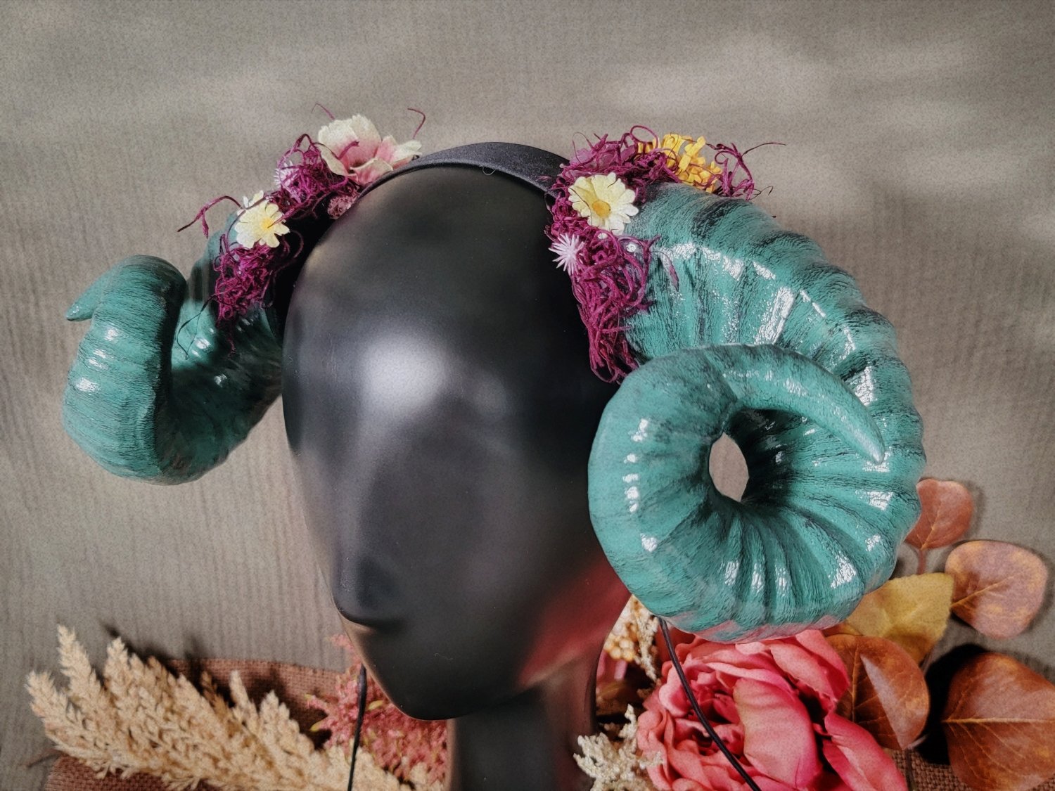 large_teal_mossbloom4_ram_headband_costume_horn_headpiece.jpg