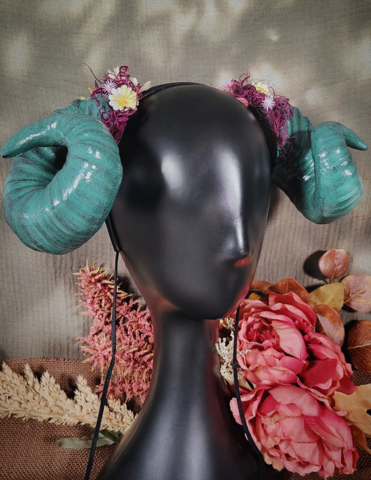 large_teal_mossbloom_ram_headband_costume_horn_headpiece.jpg