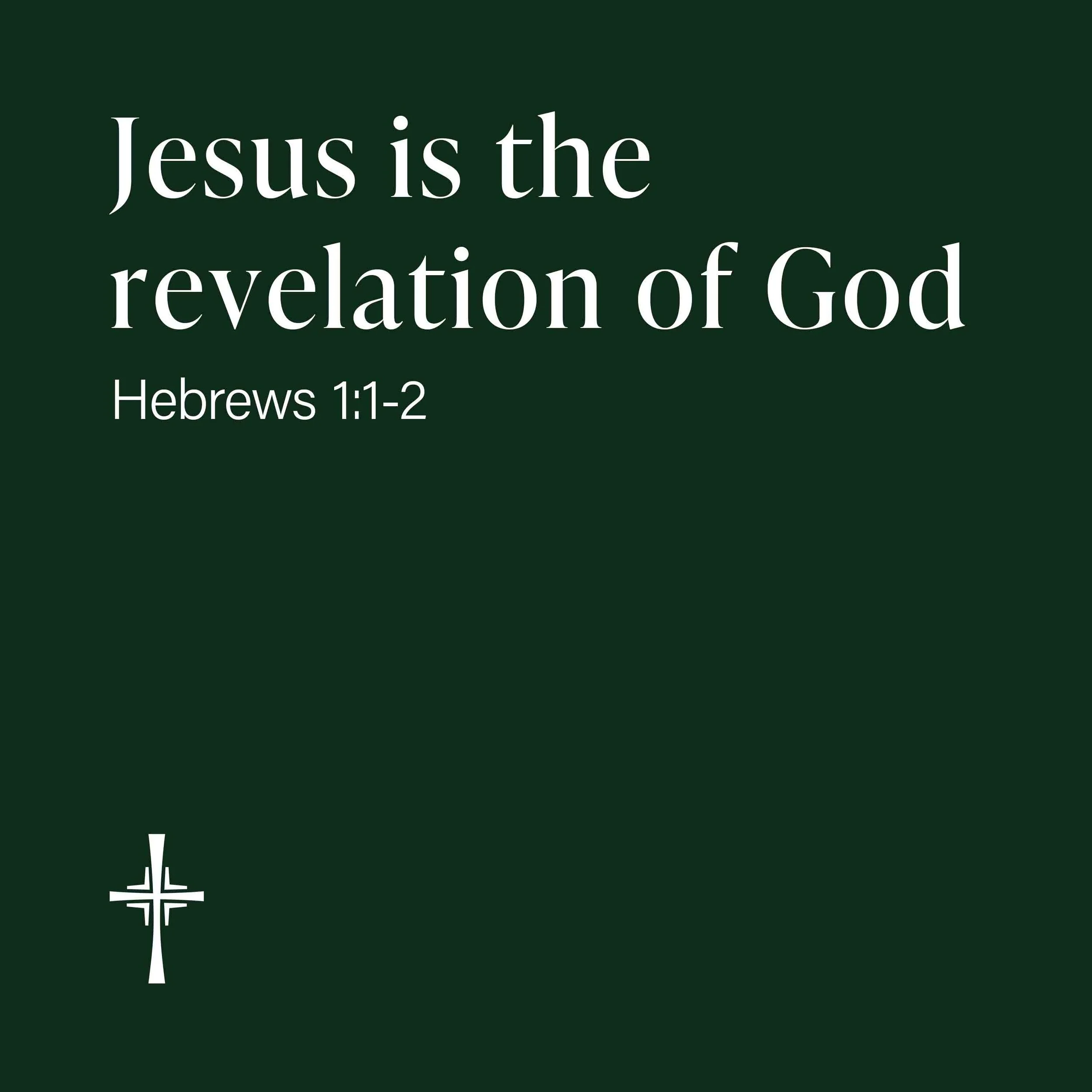 Jesus is the revelation of God