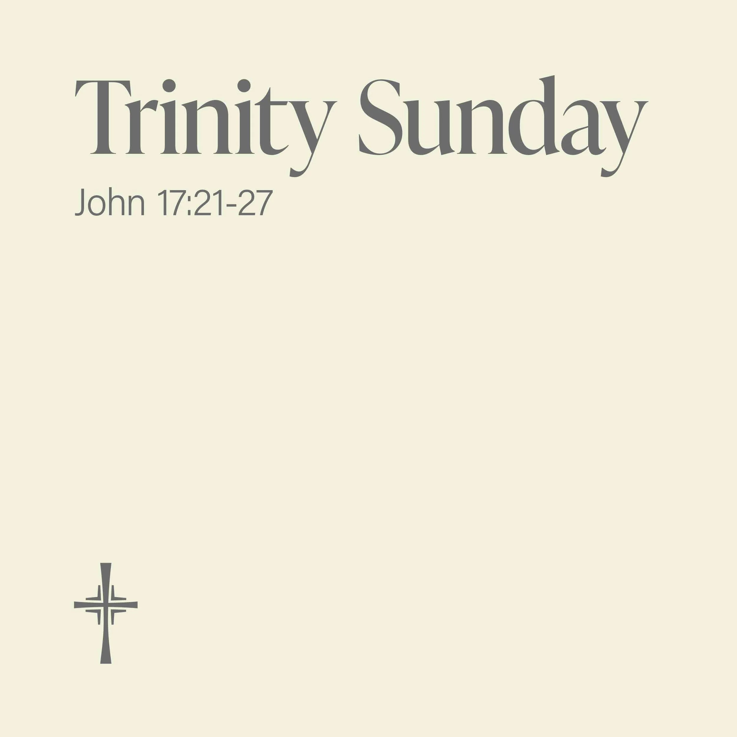Trinity Sunday: Unity of Love and Joy