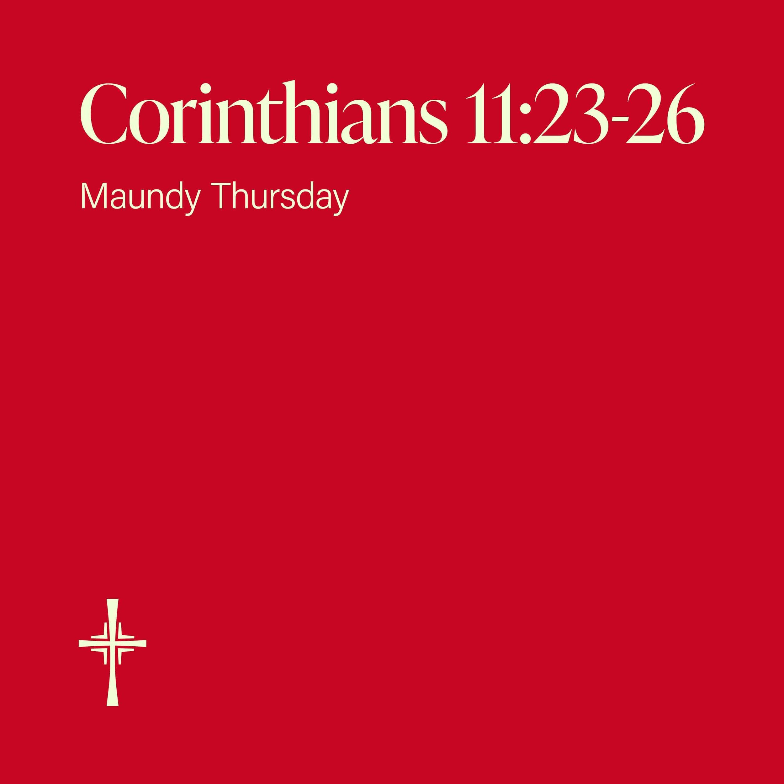 Corinthians 11:23-26