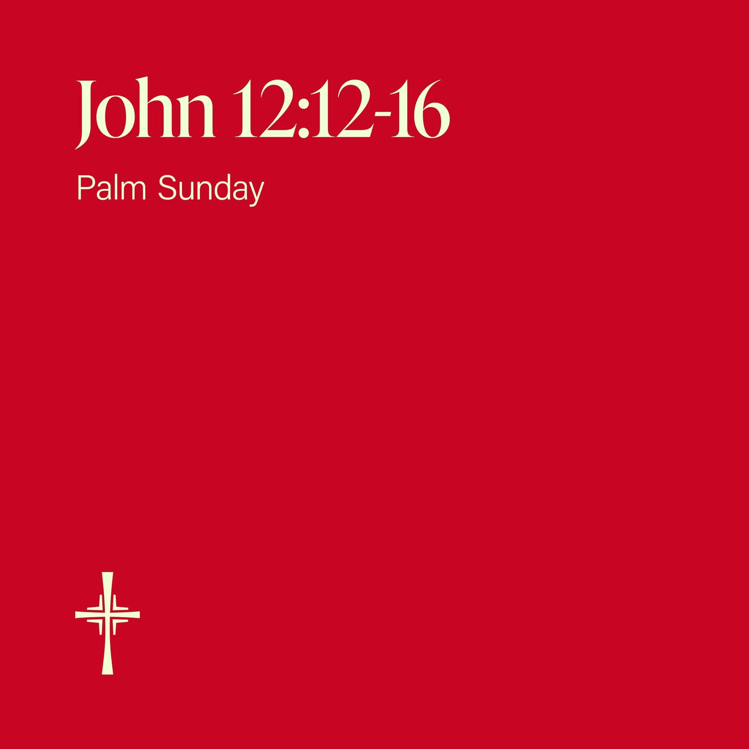 John 12:12-16