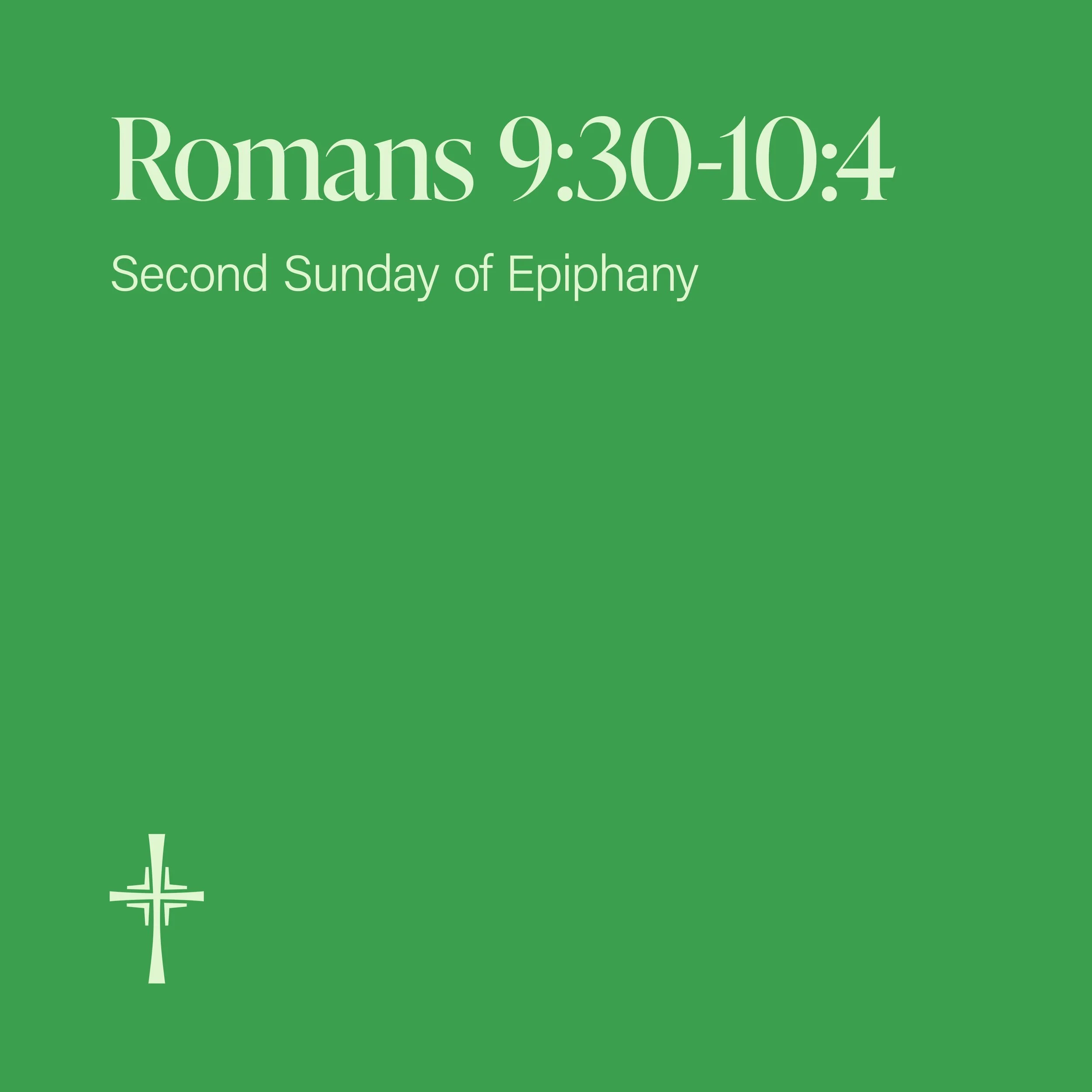 Romans 9:30-10:4