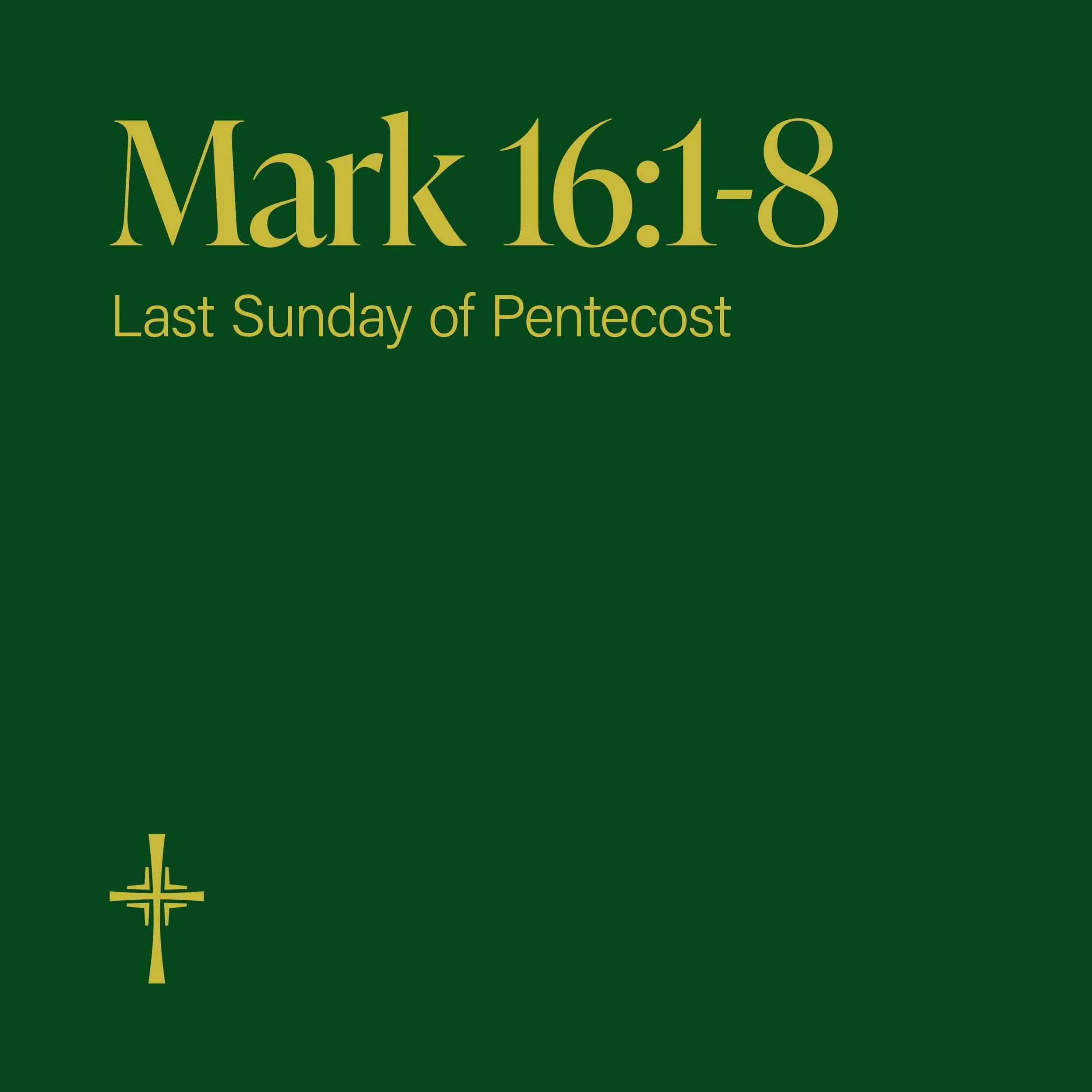 Mark 16:1-8