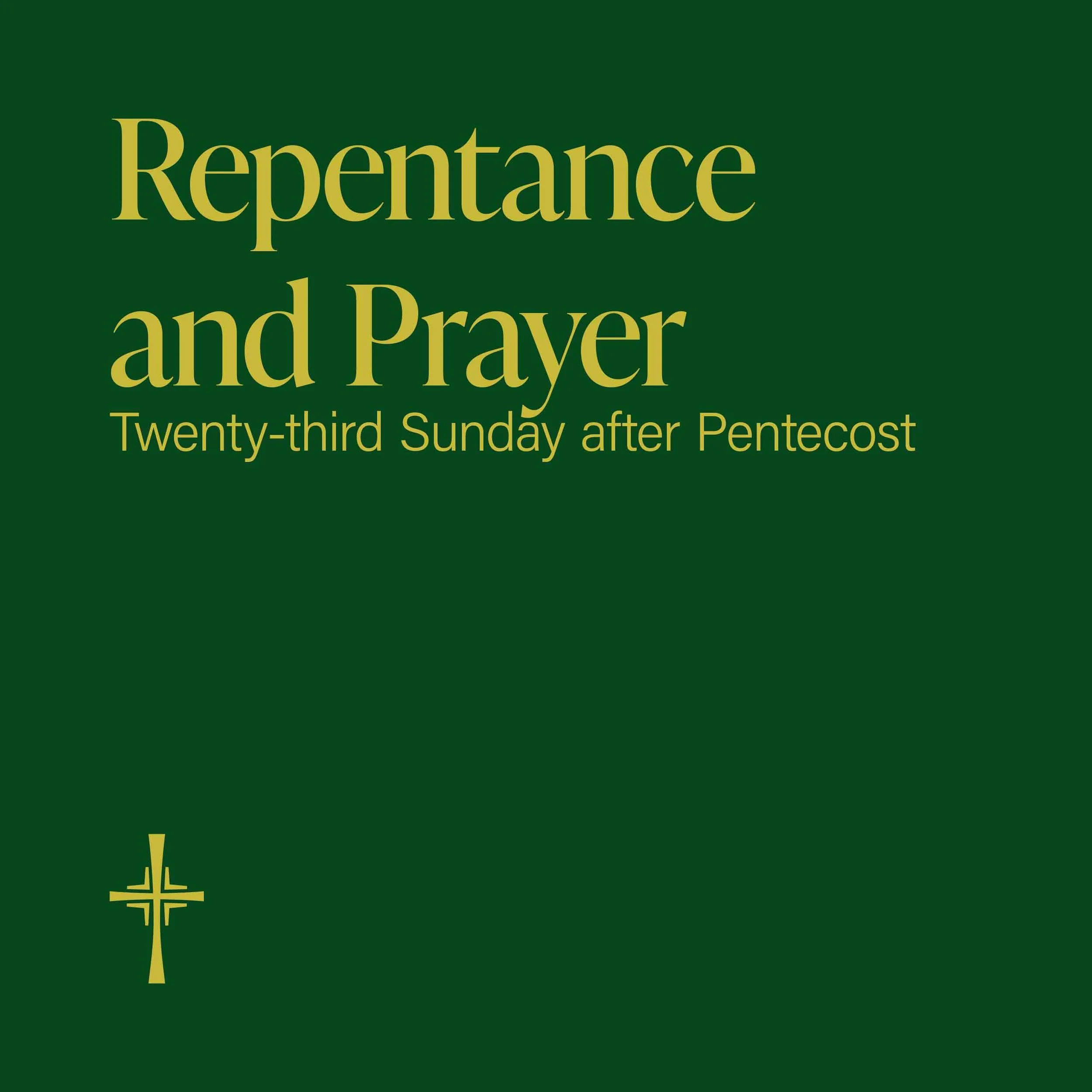 Repentance and Prayer