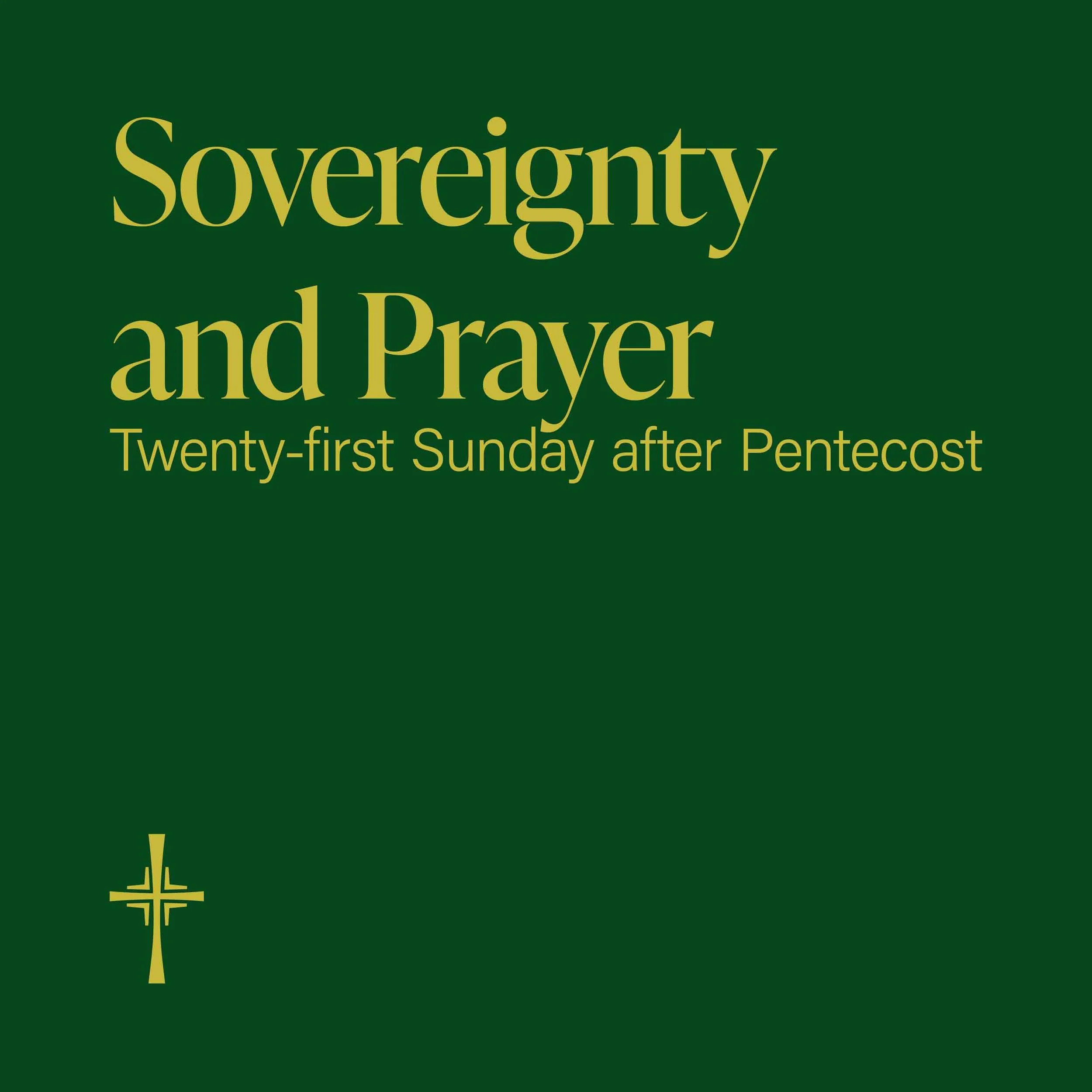 Sovereignty and Prayer