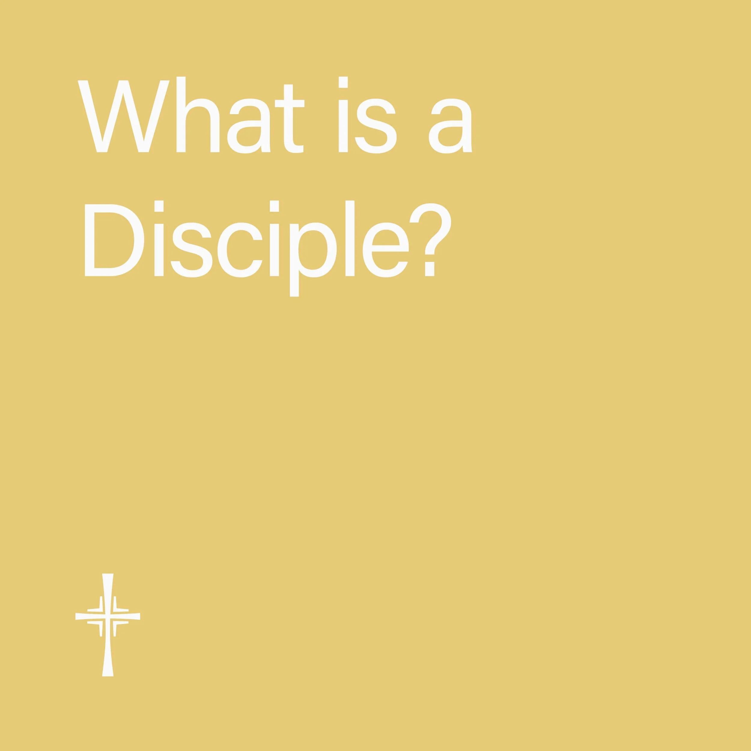 Week 2 • What is a Disciple?