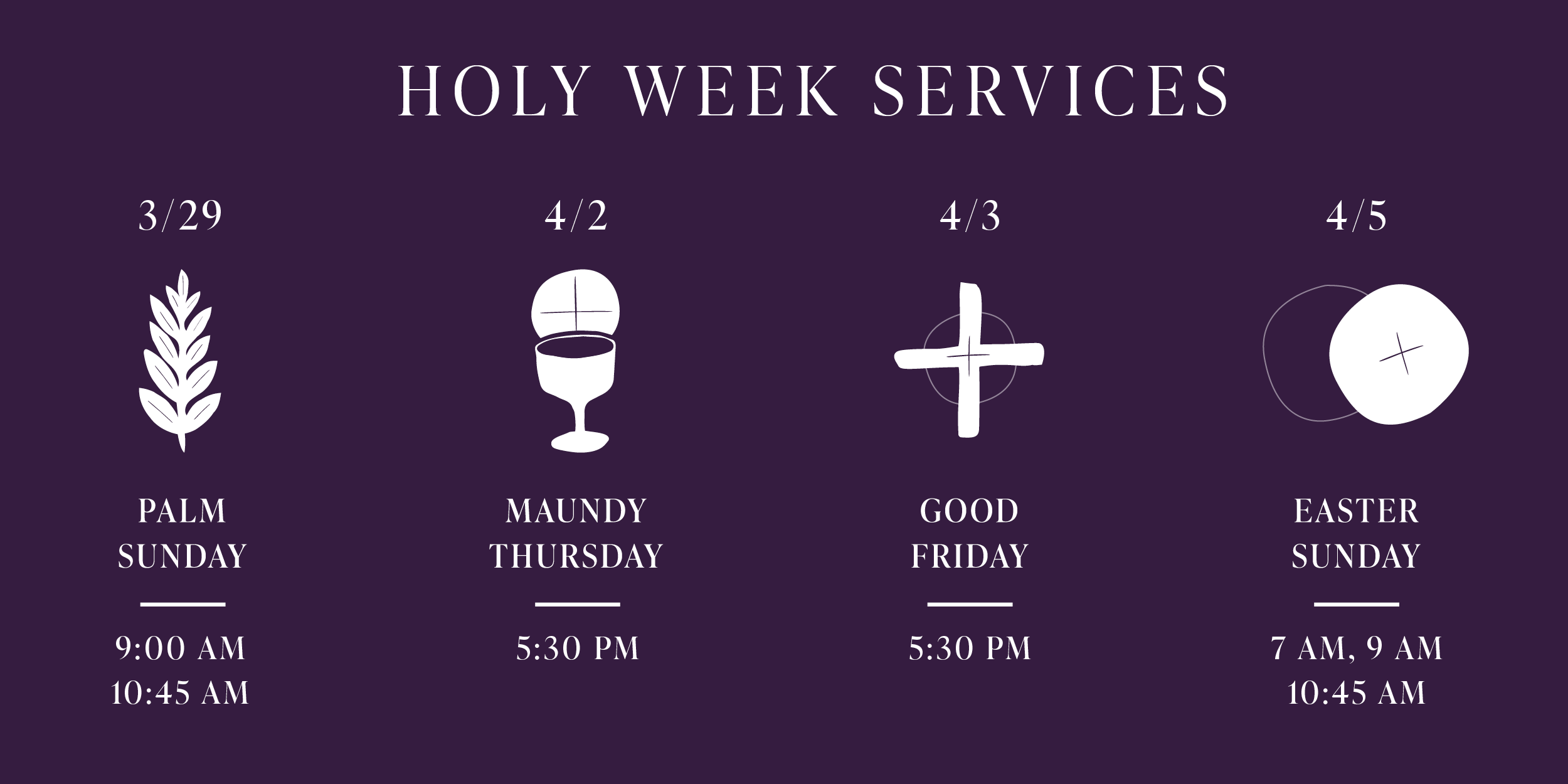 Holy Week Services