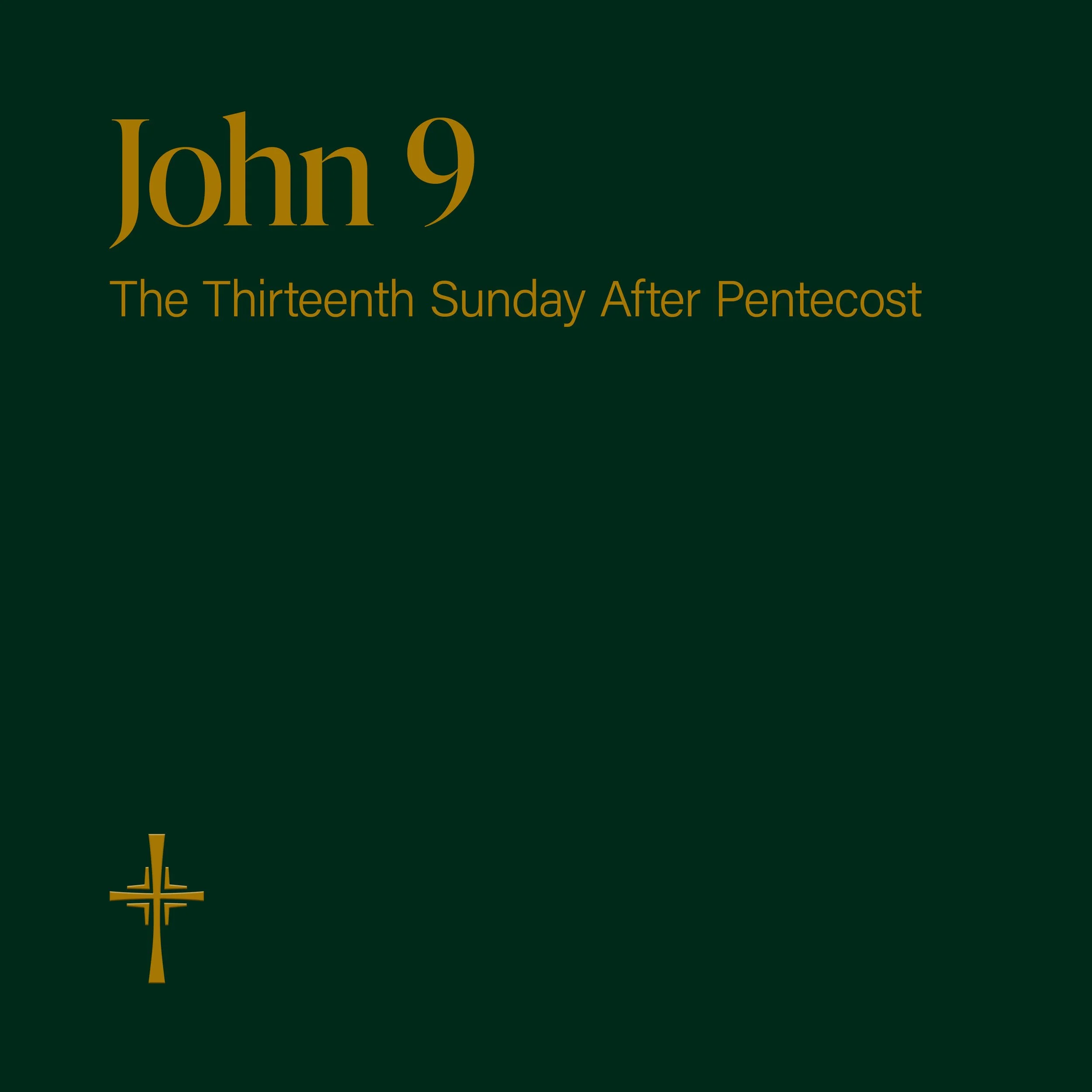 The Gospel of John 9