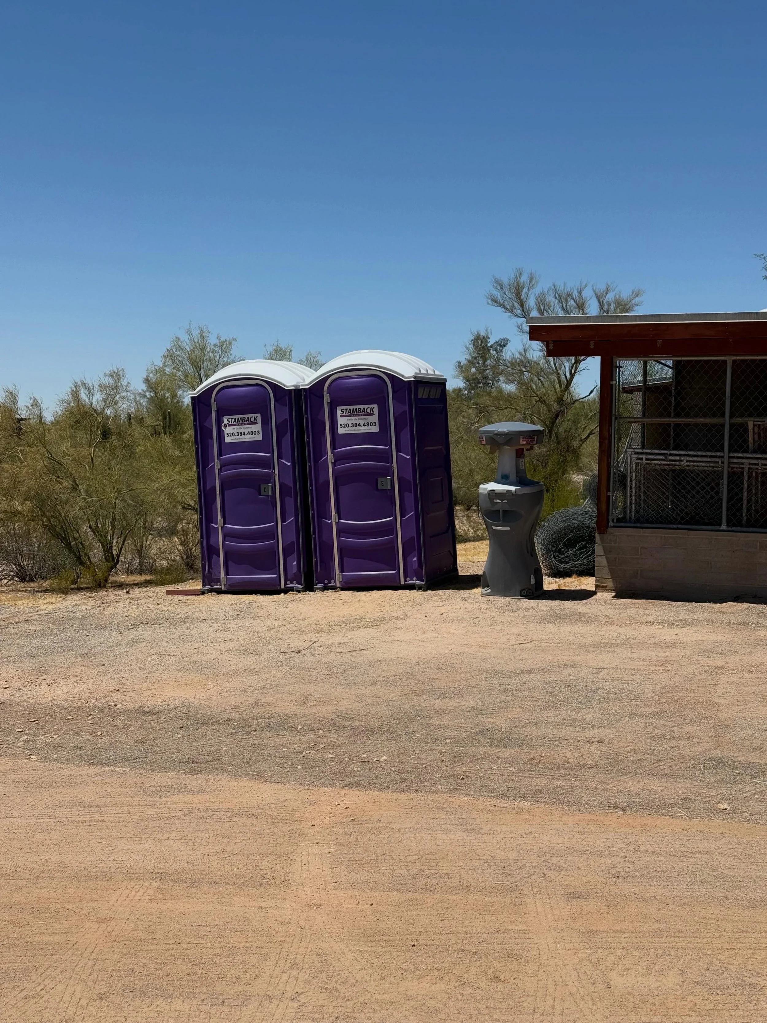 I know it&rsquo;s not much but for me it everything. The beginnings of my imaging center, RadVet imaging!! The lines have been spray painted in the dirt and the construction port-a-potties are in place. I am so excited to introduce to everyone that q