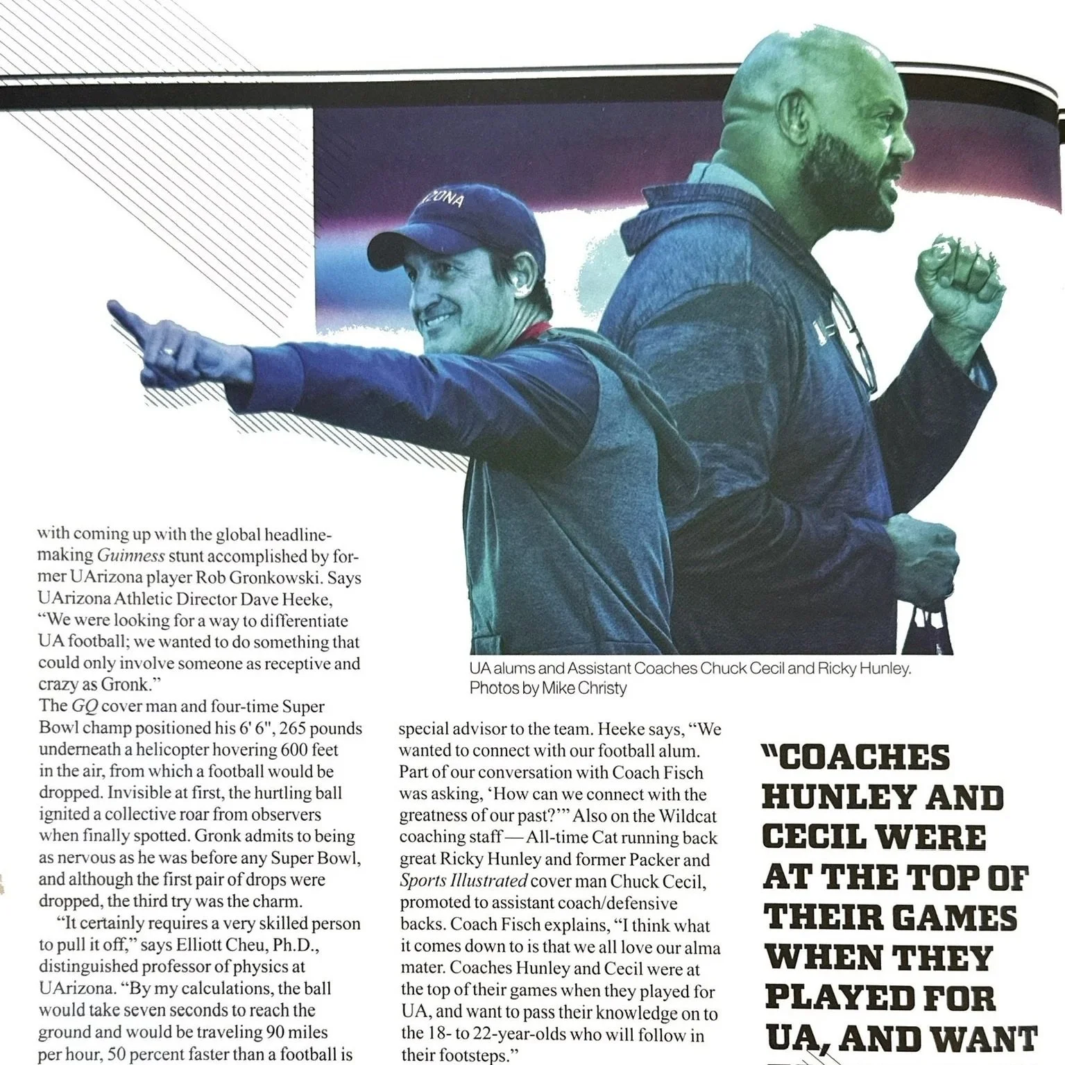 How Ricky Hunley and Chuck Cecil Got to the UofA