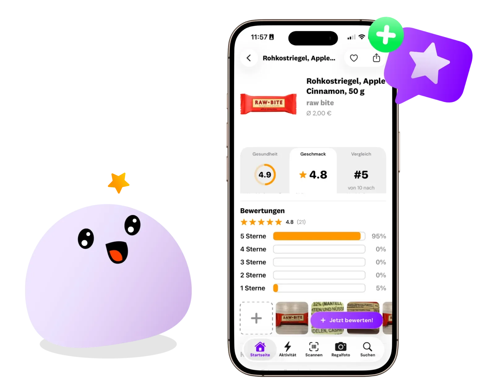 Mobile Lebensmittel App Bewertungen Supermarkt Authentisch