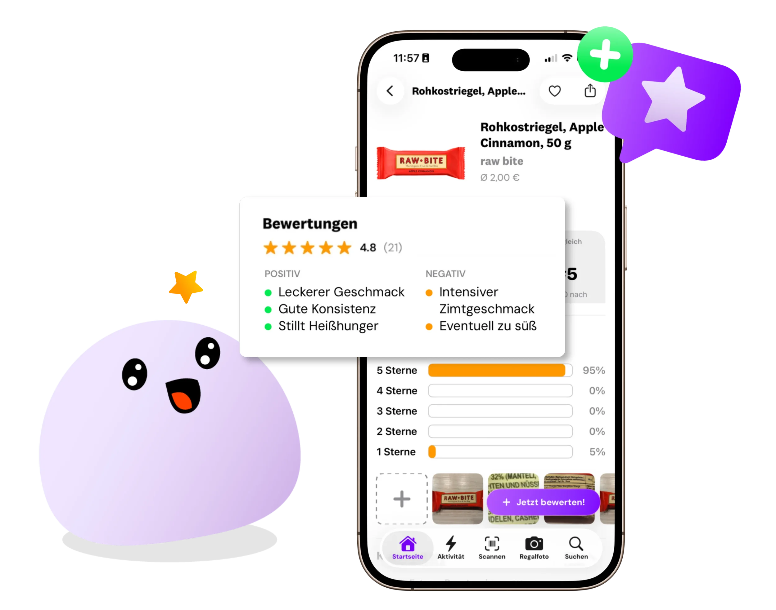 Mobile Lebensmittel App Bewertungen Supermarkt Authentisch