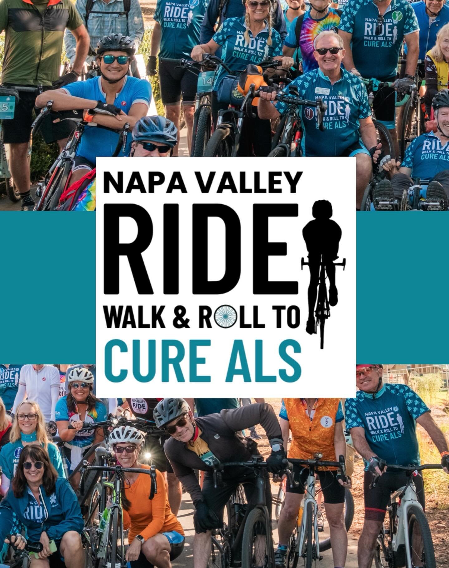 🚨 Don&rsquo;t miss the Napa Valley Ride, Walk, &amp; Roll to Cure ALS! 🚨 

✨ All New Routes! With the venue change, there are exciting new routes for everyone! Start and end your journey at the Napa Valley Expo, supporting a great cause! 

🚴&zwj;♂