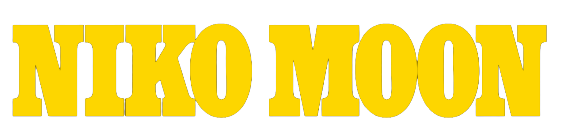 Bold yellow text spelling 'NIKOMON' on a black background.