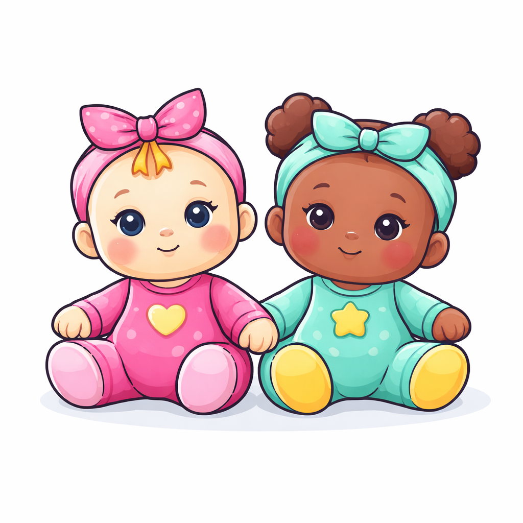 Sea Life Siblings (2 Doll Set)