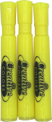 Highlighters - Individual Packs; Chisel Tip; Yellow