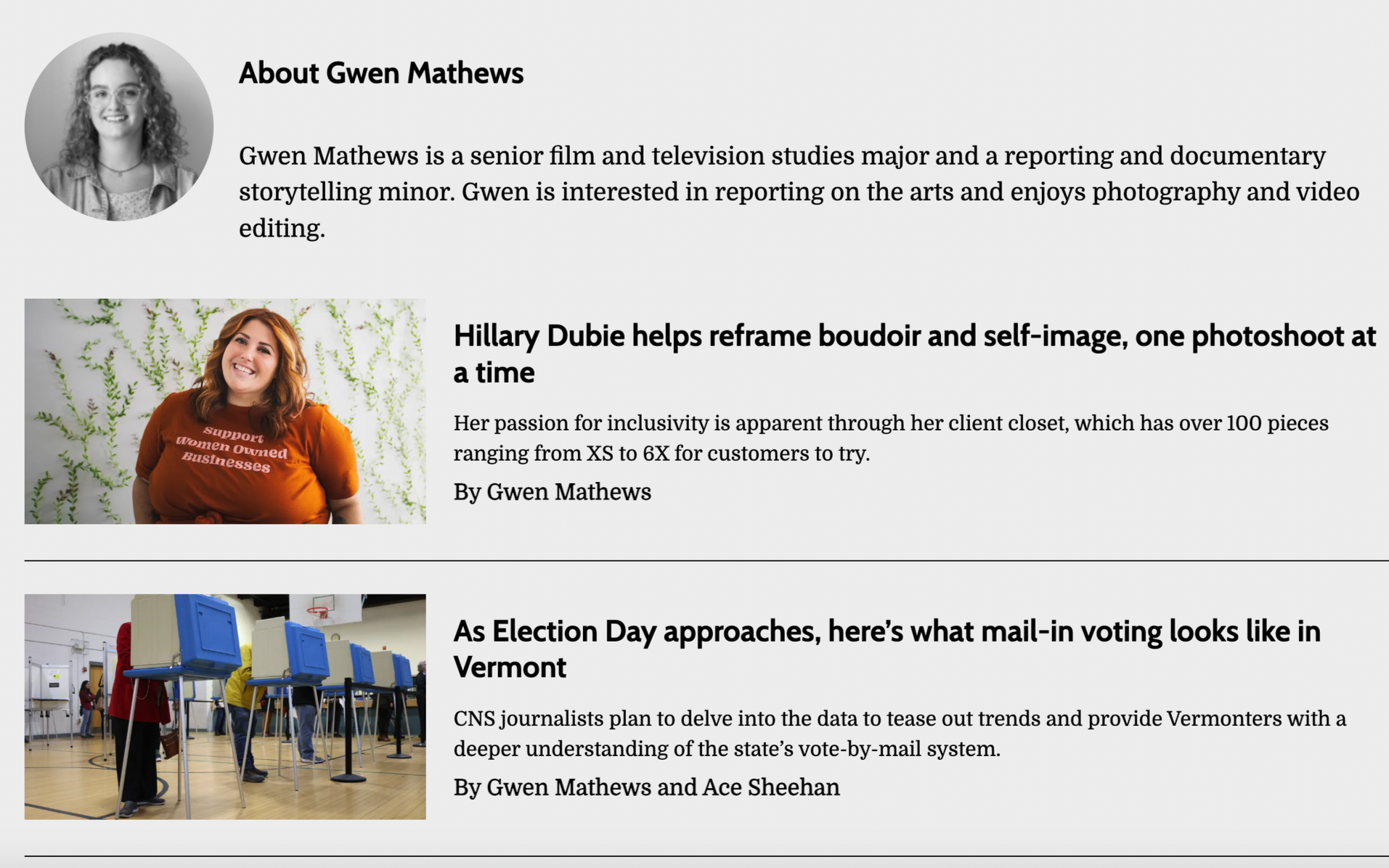 Community News Service Internship