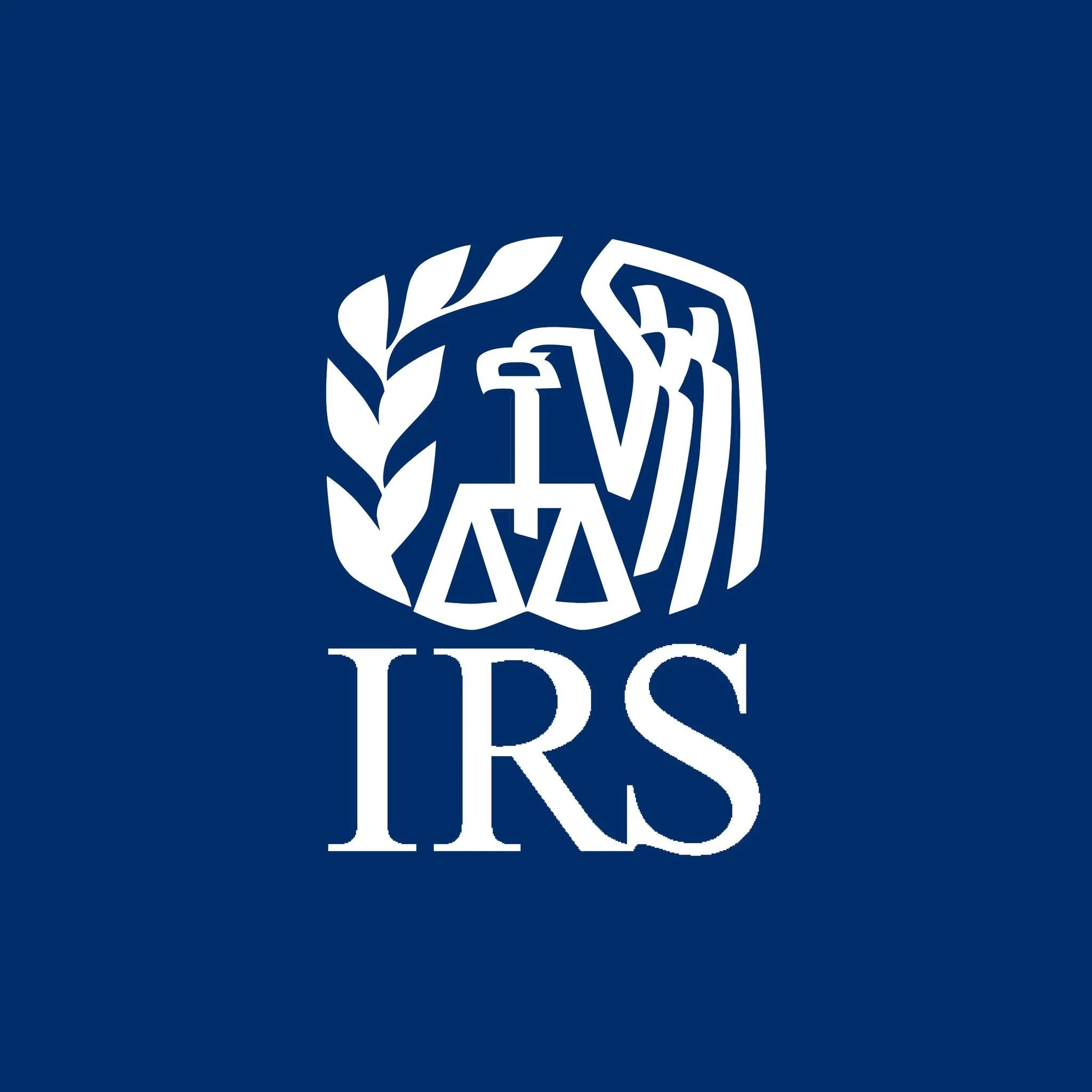 Logo of the International Rescue Committee featuring an eagle and laurel wreath with the letters 'IRS' beneath.