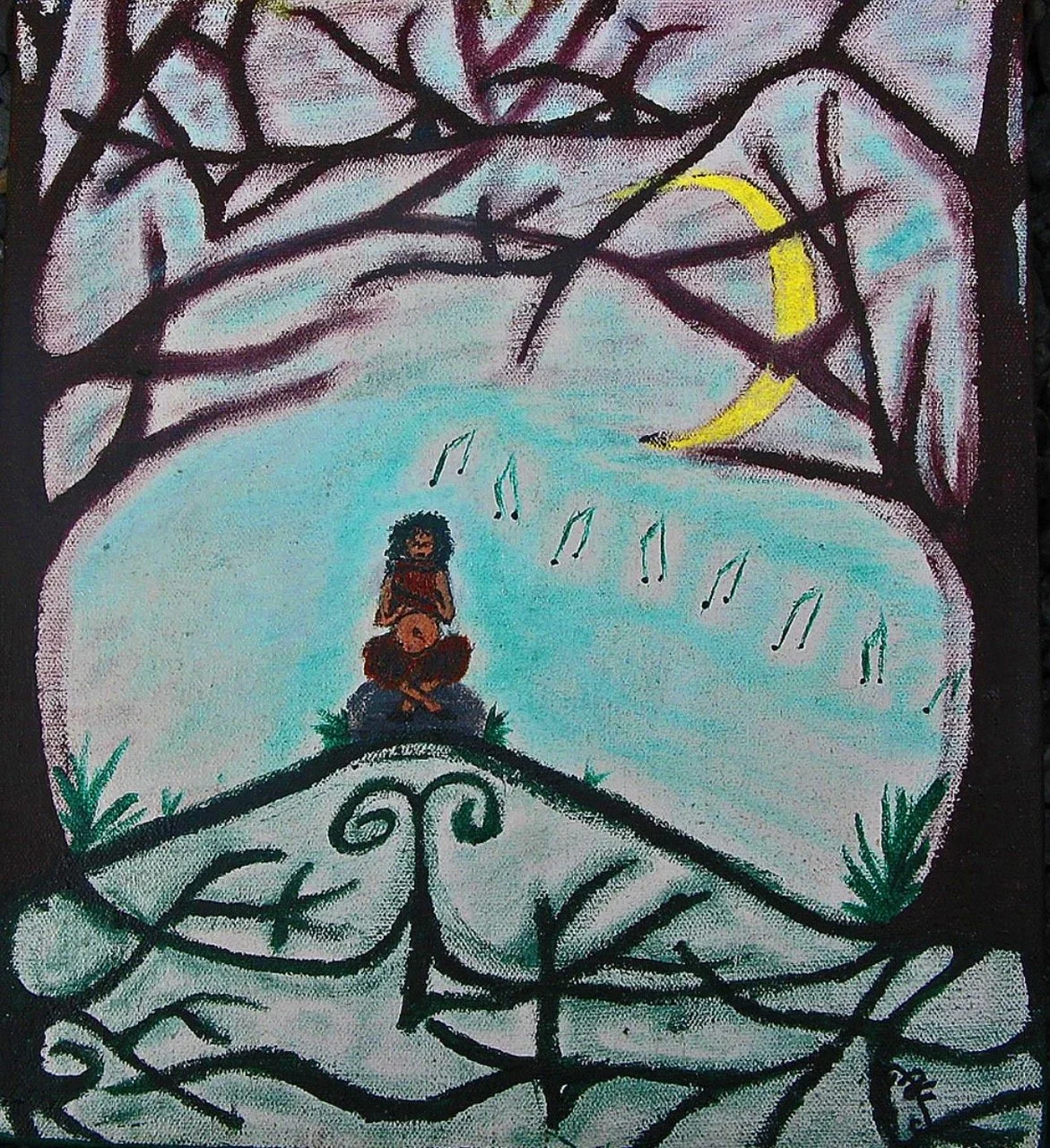 Pan - 12"X12" - Acrylic on Canvas