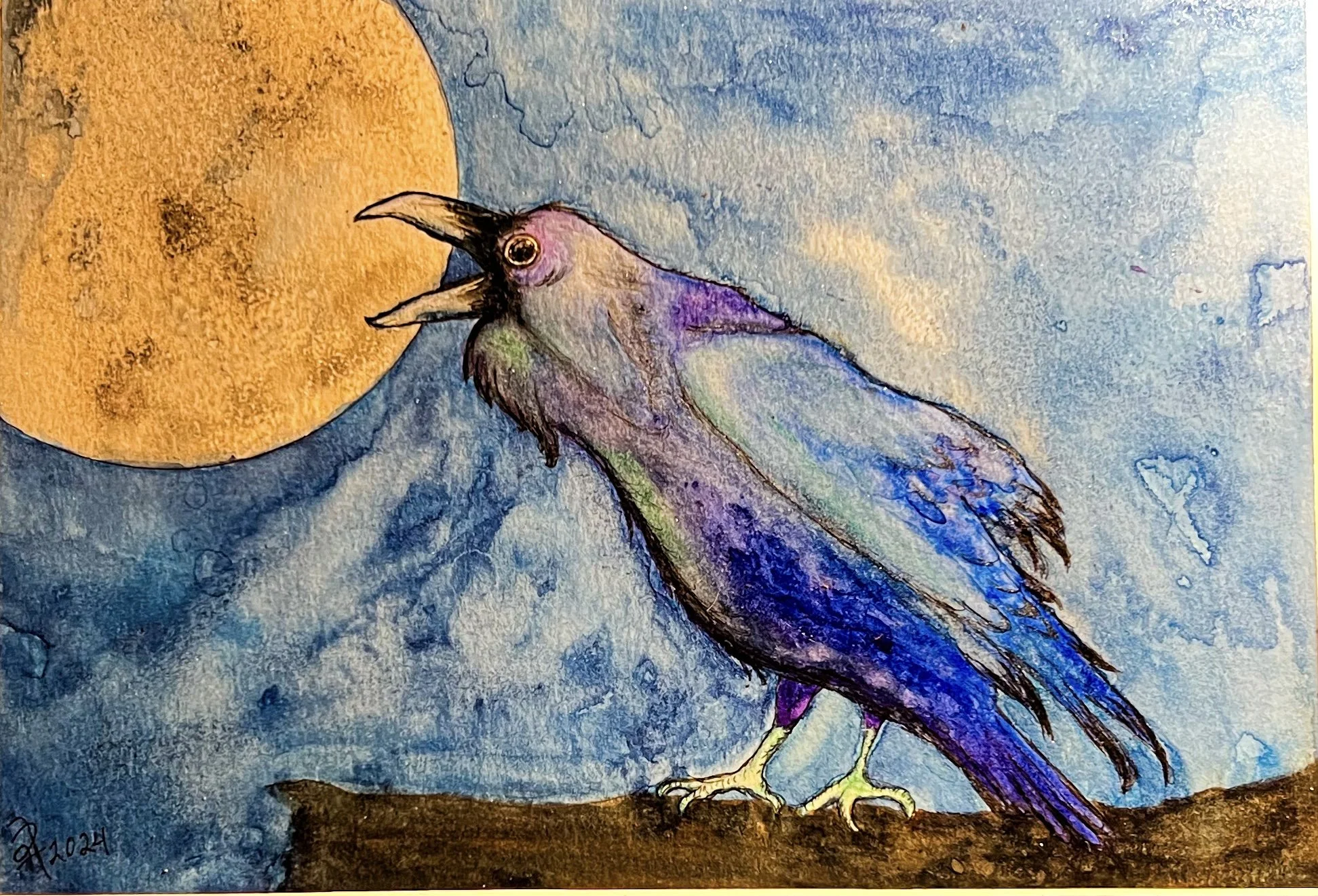 Murder Suspect #4 - 8"X10" - Watercolor on Paper 