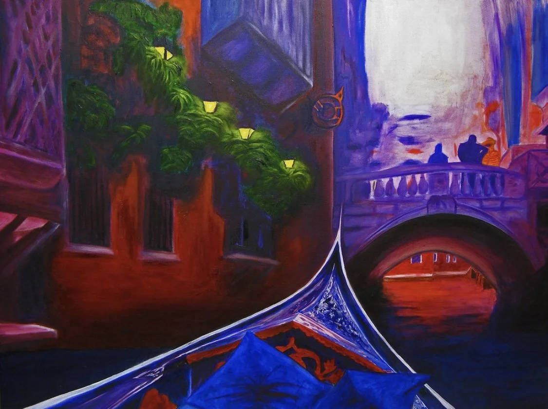 Gondola Ride - 3'X5' - Oil on Canvas