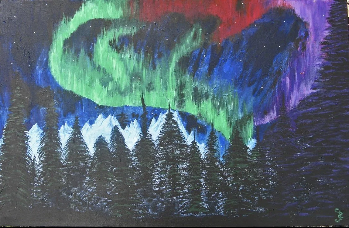 Aurora - 3'X5' - Acrylic on Canvas