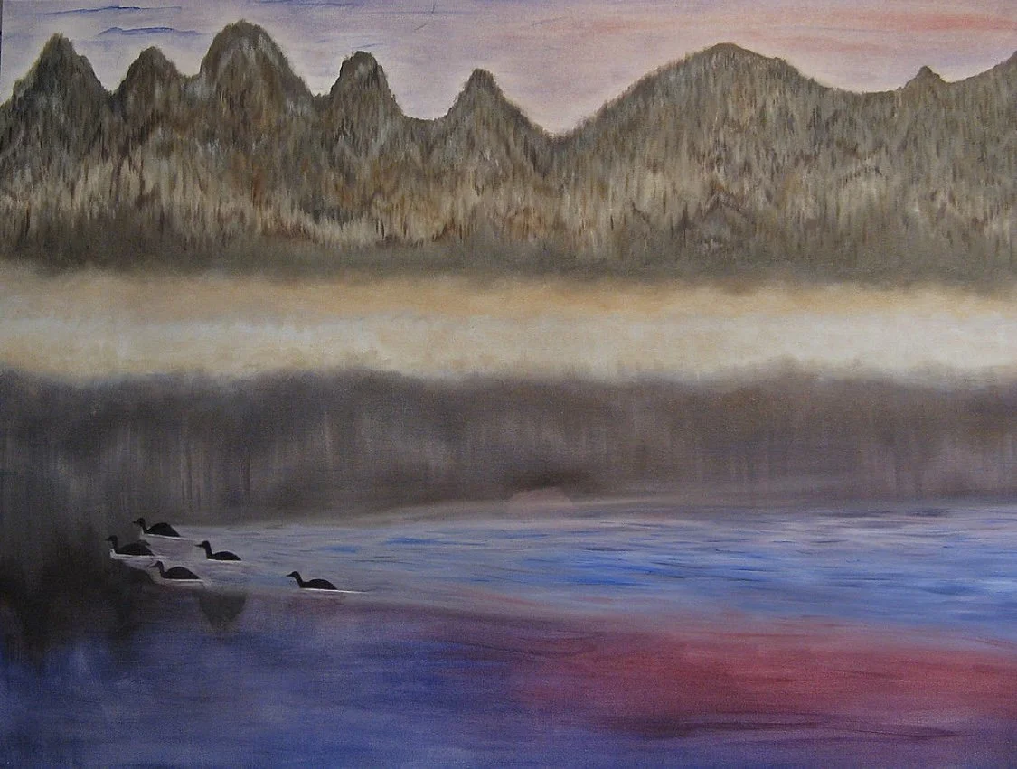 Loons - 3'X5' - Oil on Canvas