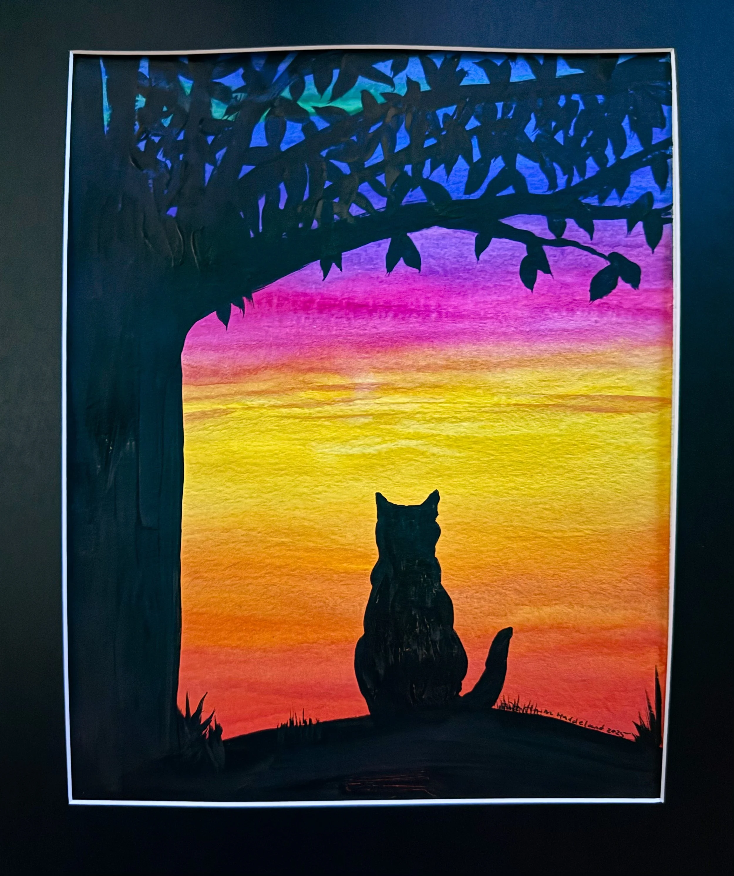 Rainbow Bridge - Cat Silhouette #5