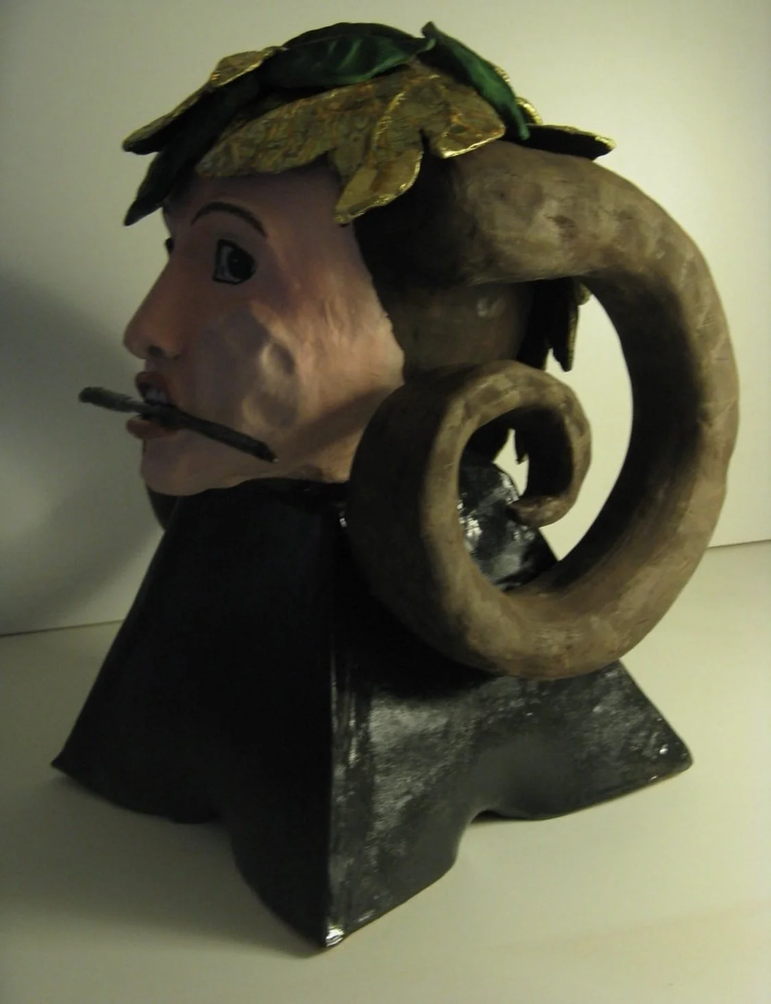 Handbuilt Self-Portrait - Ceramic - 2 of 4 Images