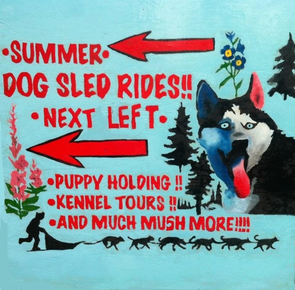 Business Road Sign - 5'X5' - Acrylic on Wood