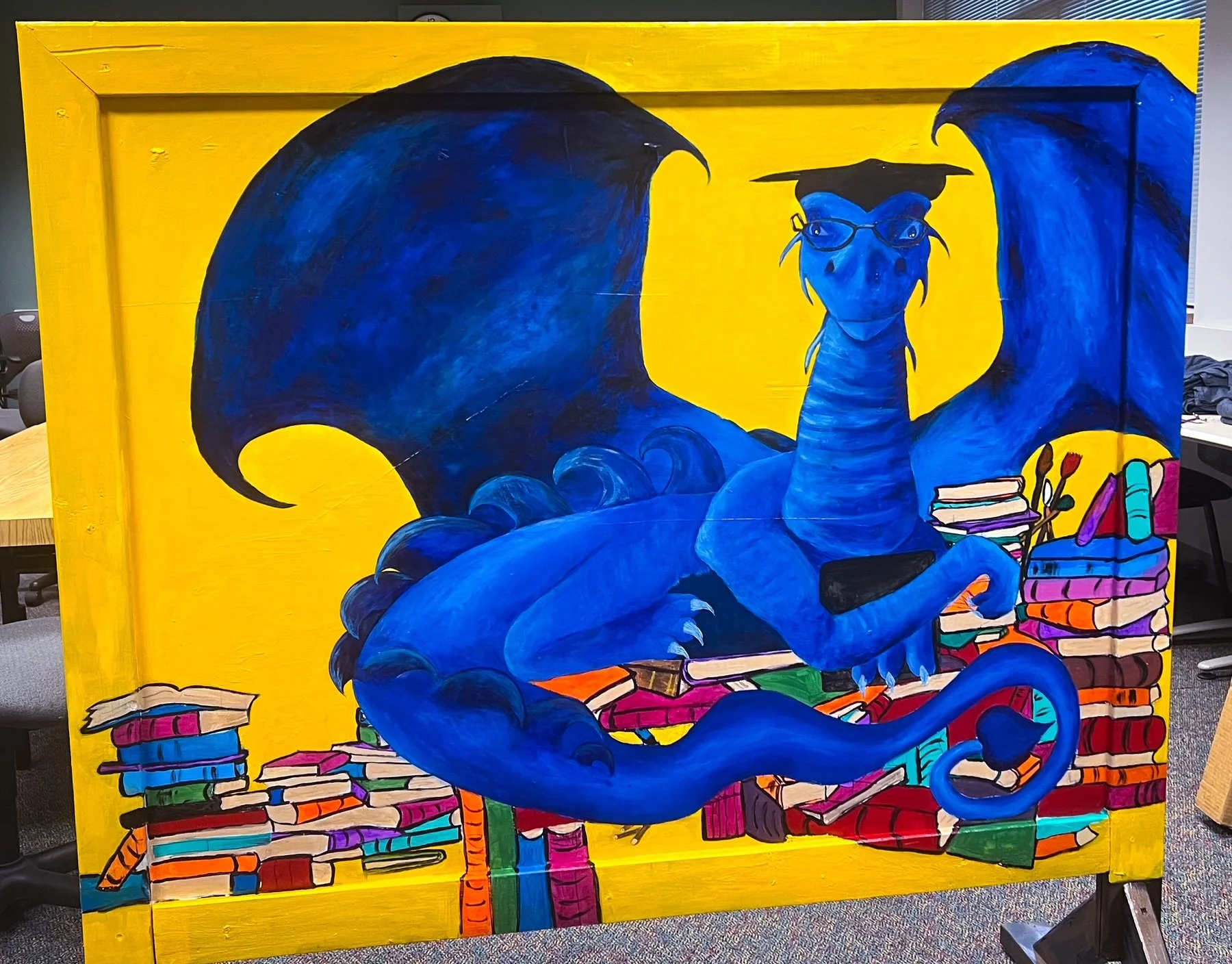 Sophia the MSC Mascot - 6'X5' - Acrylic on Wood