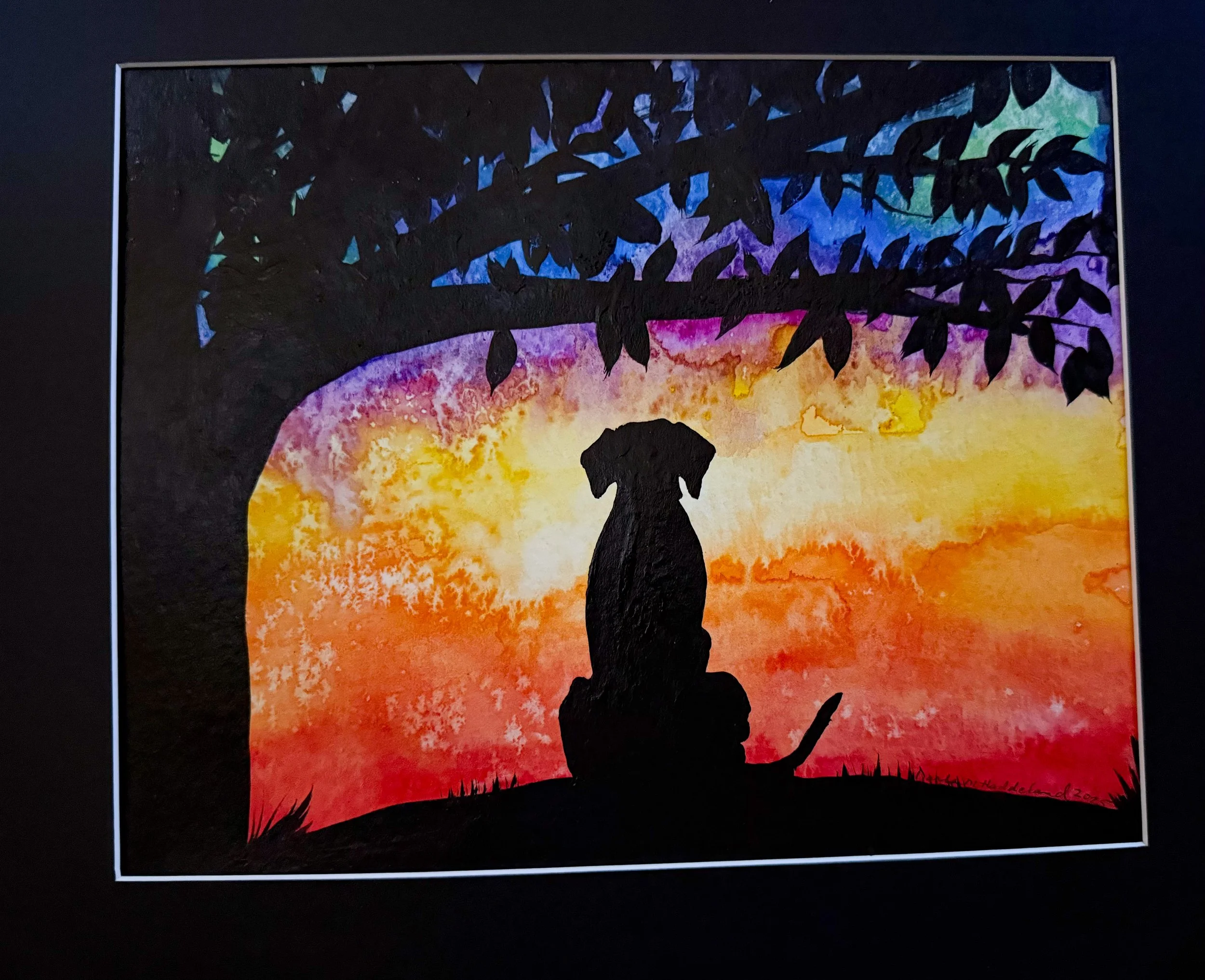 Rainbow Bridge - Dog Silhouette #2