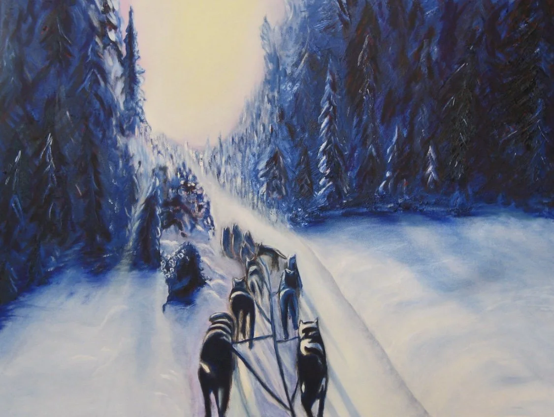 Mushers View - 3'X5' - Oil on Canvas