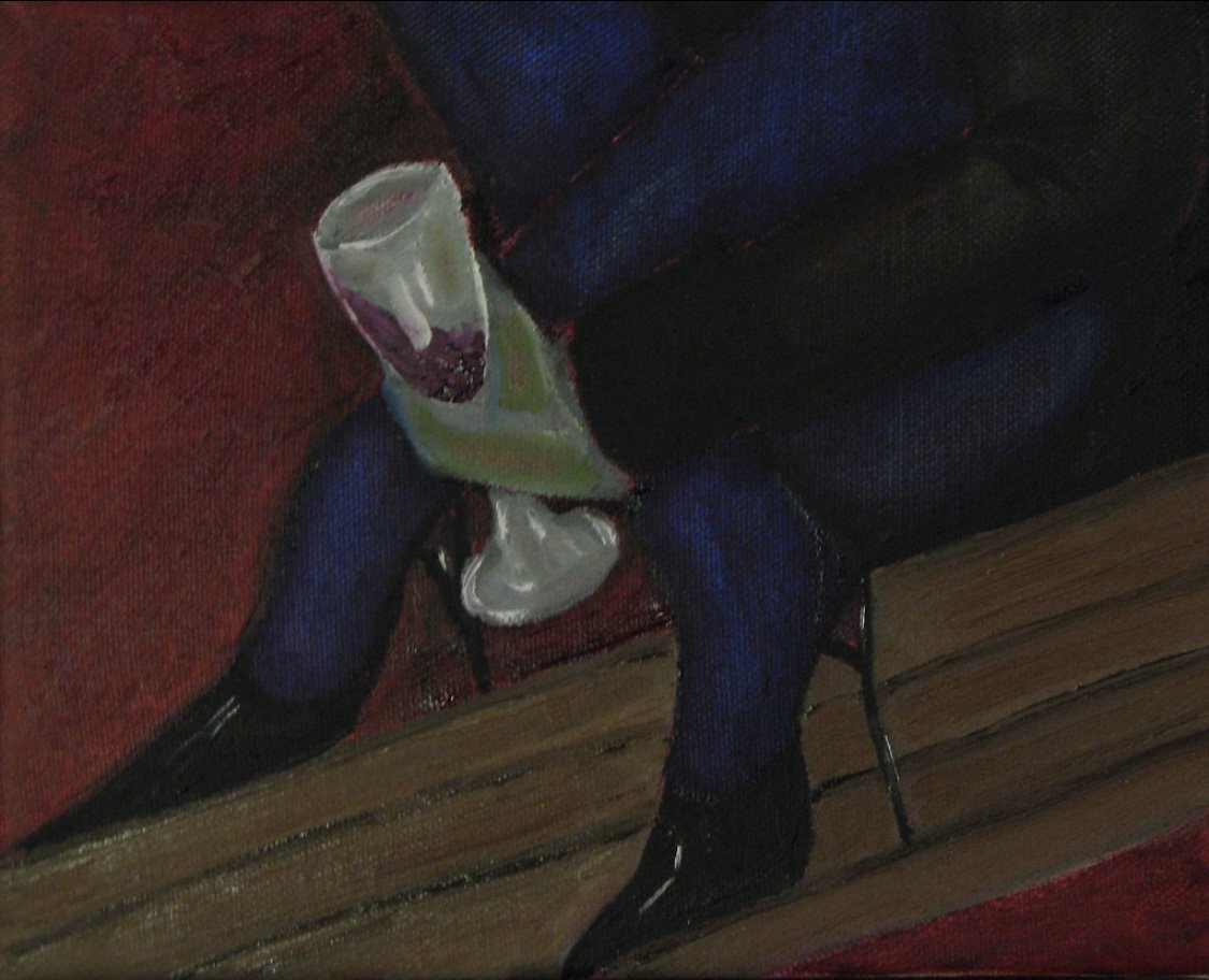 Wine - 8"X10" - Oil on Canvas