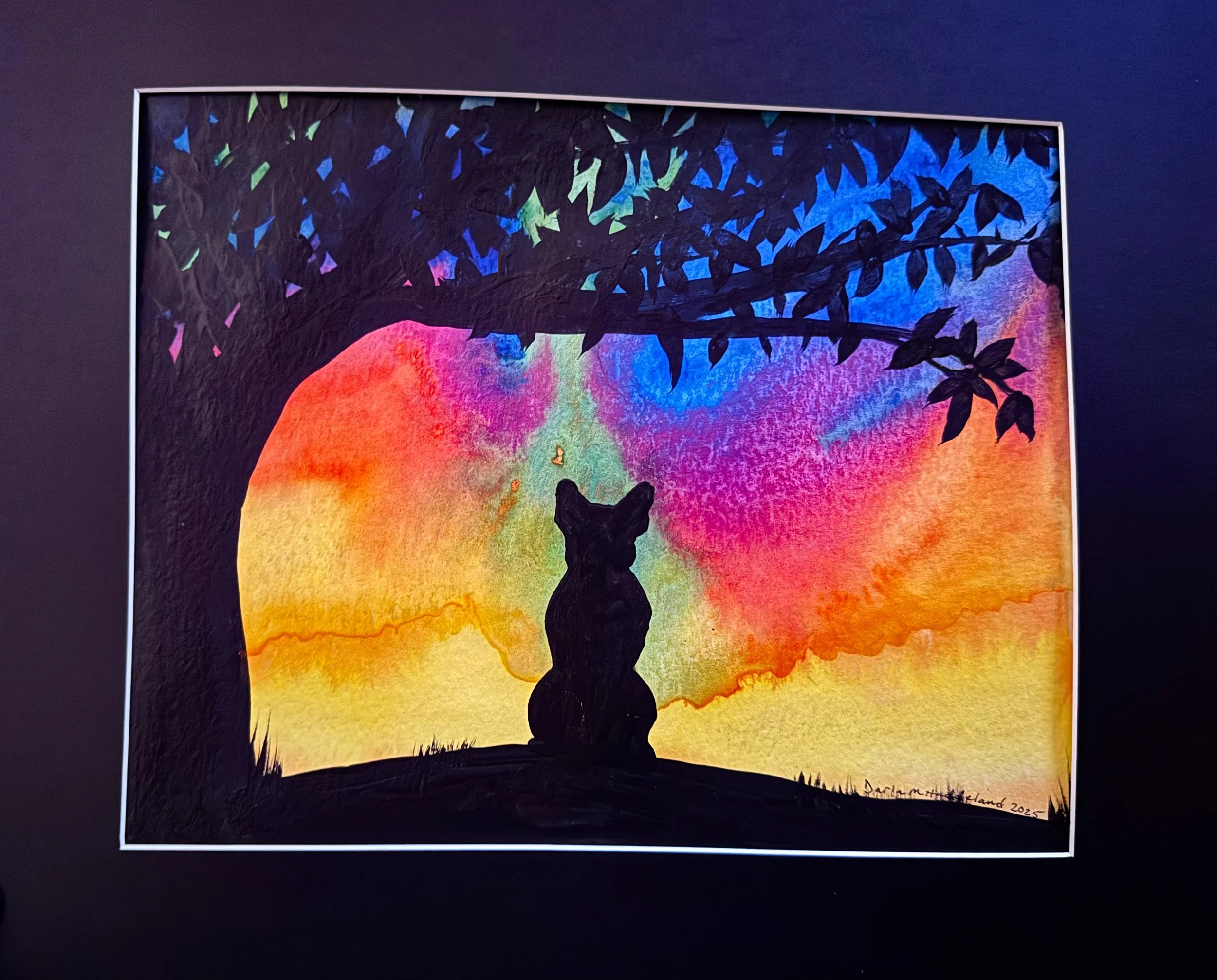 Rainbow Bridge - Dog Silhouette #4