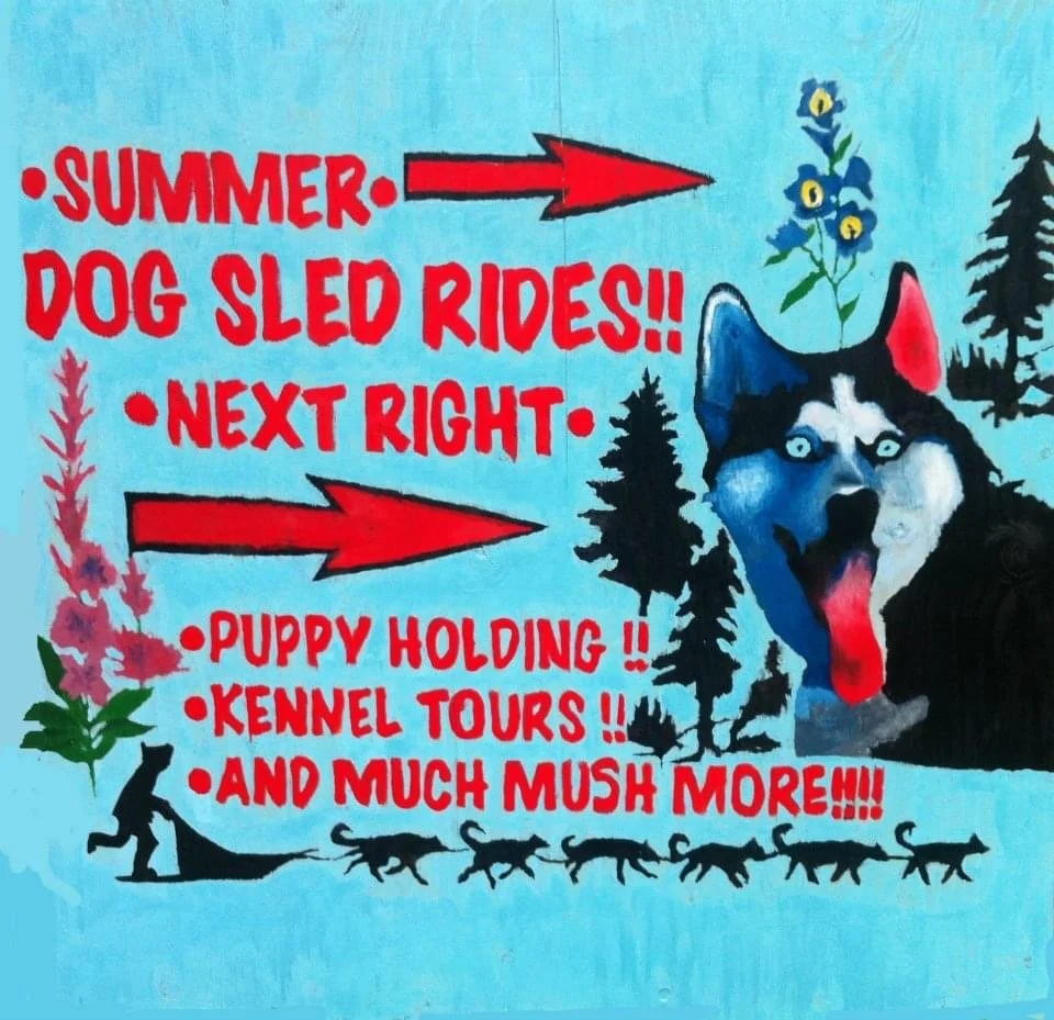 Business Road Sign - 5'X5' - Acrylic on Wood