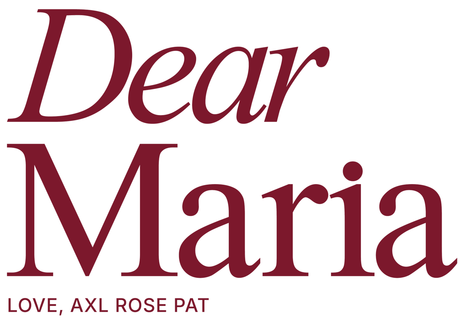 Dear Maria