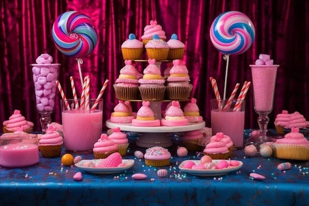 Dessert Table Menu Planning That Balances Candy Cupcakes and Cookies