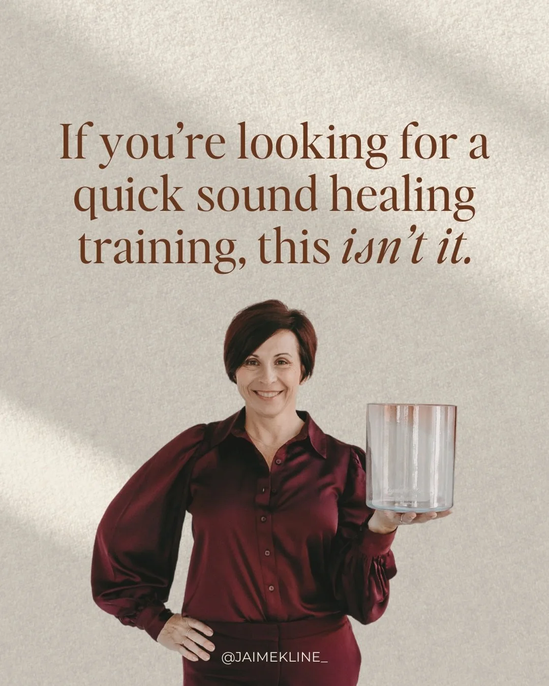 This is not just sound healing training. It&rsquo;s an initiation.

An initiation into depth, integrity, and embodiment.

Into holding space with confidence, clarity, and nervous system awareness. Into becoming a practitioner who understands why the 