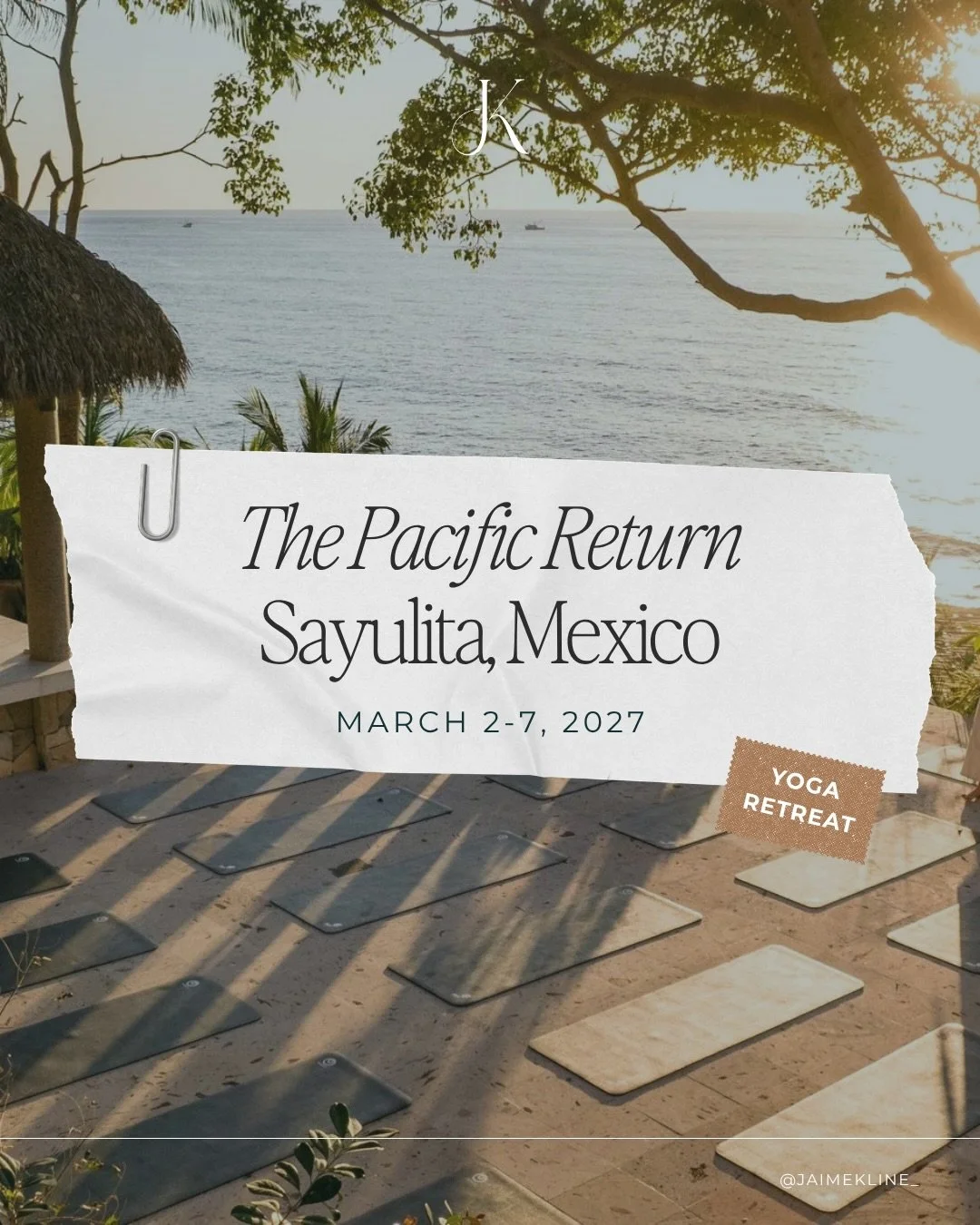 In Sayulita, nature becomes one of our teachers.👇

The ocean wakes us each morning.

The sandy earth reminds your body there&rsquo;s somewhere solid to land.

The jungle fills the air with the sound of birdsong.
And the sun guides the pace of the da