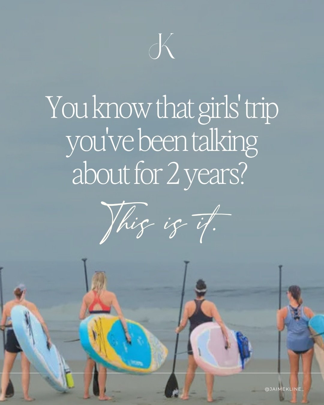 Picture this ⤵️

You wake up to the sound of the ocean, sip coffee on the deck with people you love, move your body with world-class yoga instructors, eat incredible meals someone else prepared, and end the day laughing over dinner without looking at
