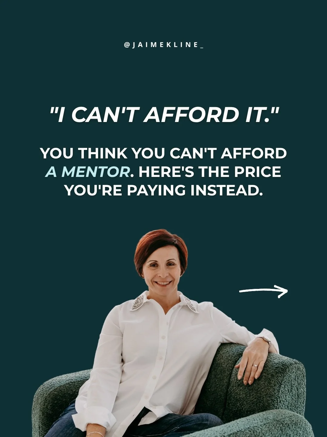 &ldquo;I can&rsquo;t afford it.&rdquo; You think you can&rsquo;t afford a mentor, and I get it.

But there&rsquo;s also a price you&rsquo;re paying when you&rsquo;re trying to figure everything out alone.

The right mentorship can give you:

🚀&nbsp;