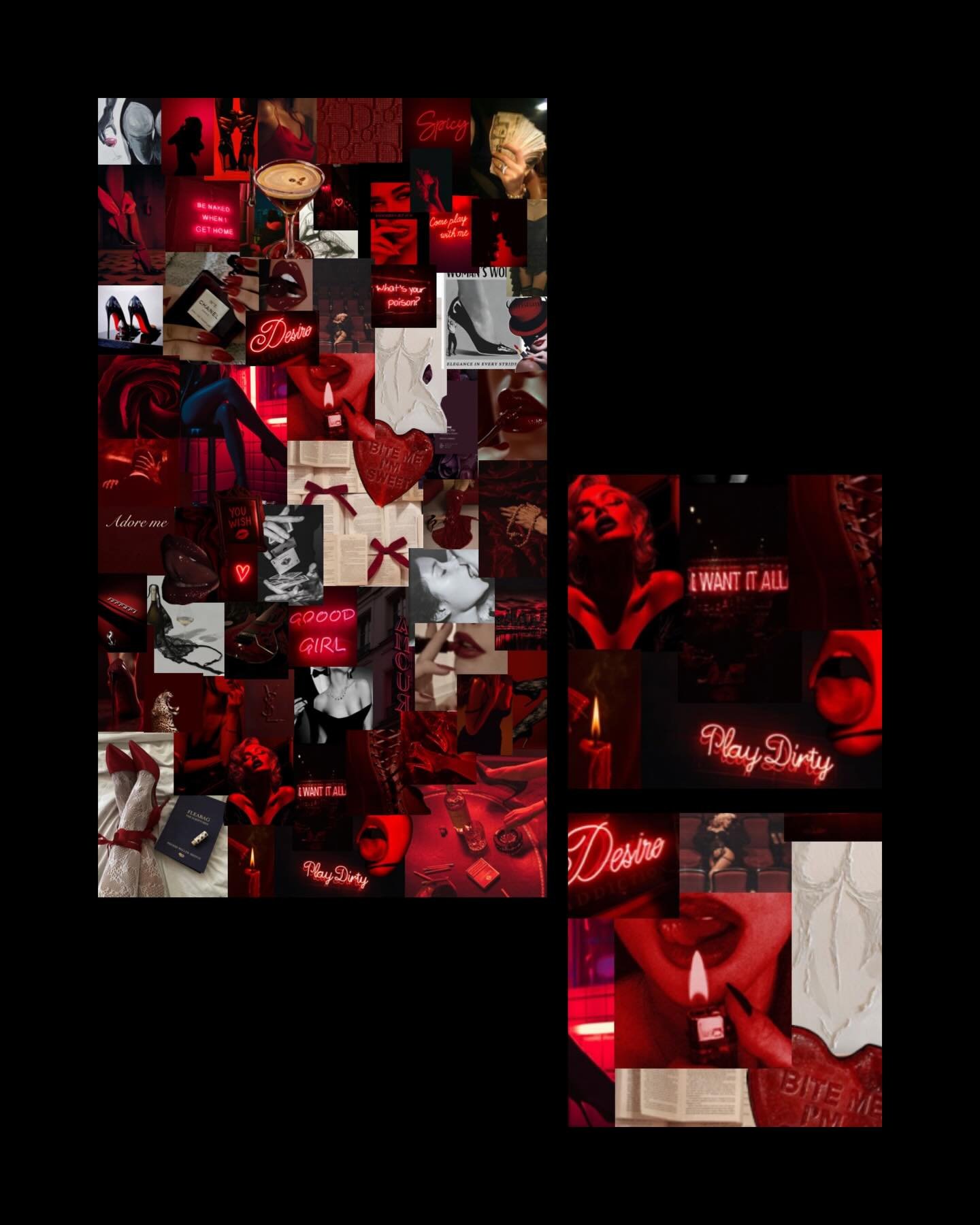 Defiance and desire. Sexy and sensual. Softness and sweetness.  These were some of the early mood boards we created as we visualised the identity of our press.   Our brand is far from traditional: sexuality and desire without apology or restraint. In