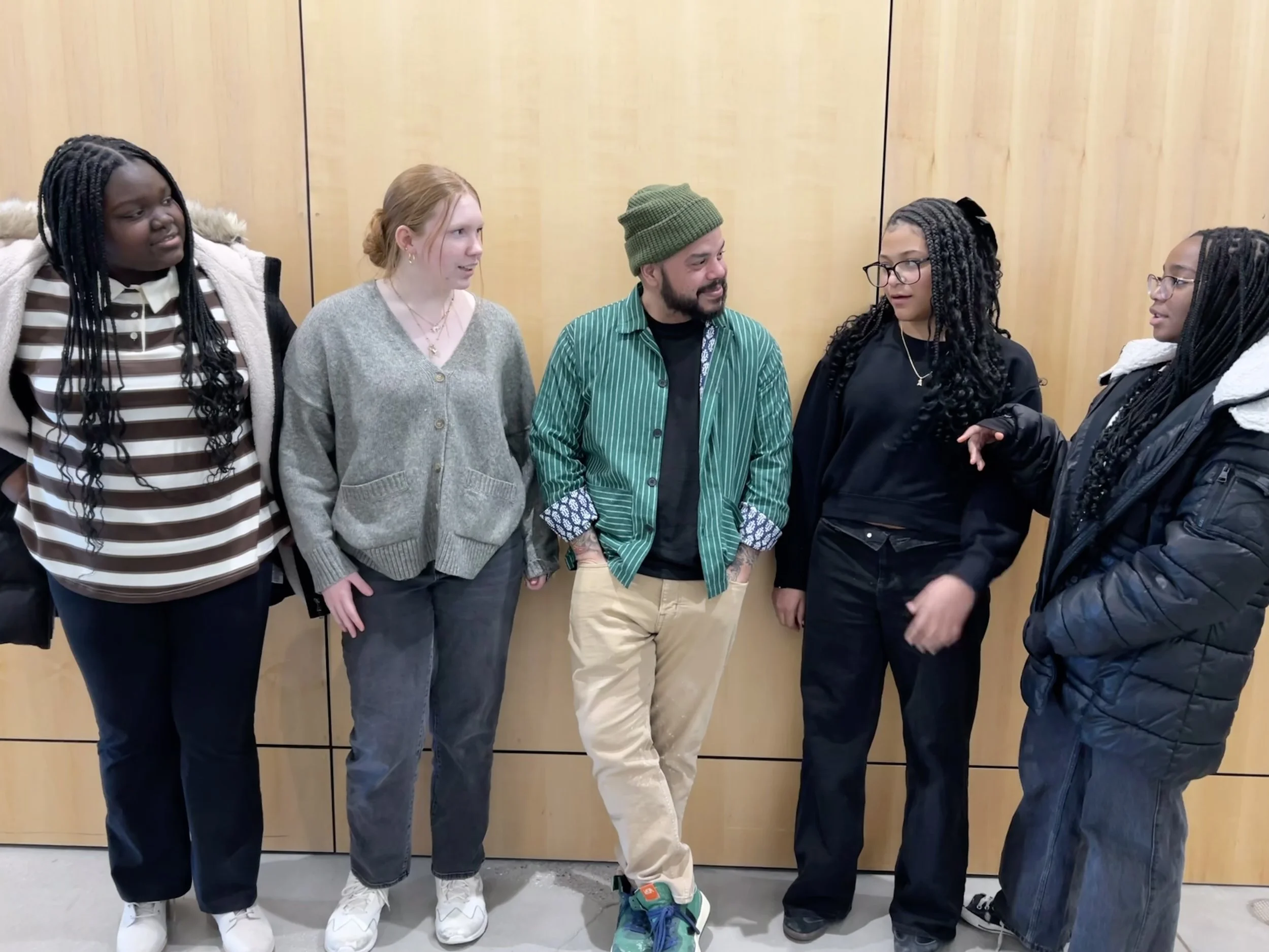 After Roberto's slide talk with Brooks students