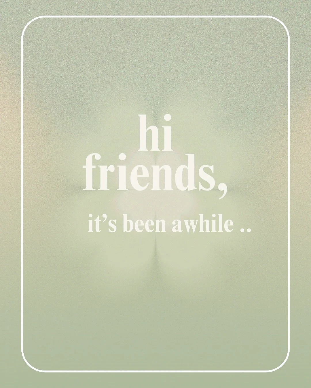 hi again, friends 🌷

life&rsquo;s been a lot lately &mdash; but i&rsquo;m finding my way back to the things that make me happy. thank you for always being so kind and supportive. i can&rsquo;t wait to show you what i&rsquo;ve been working on 💌